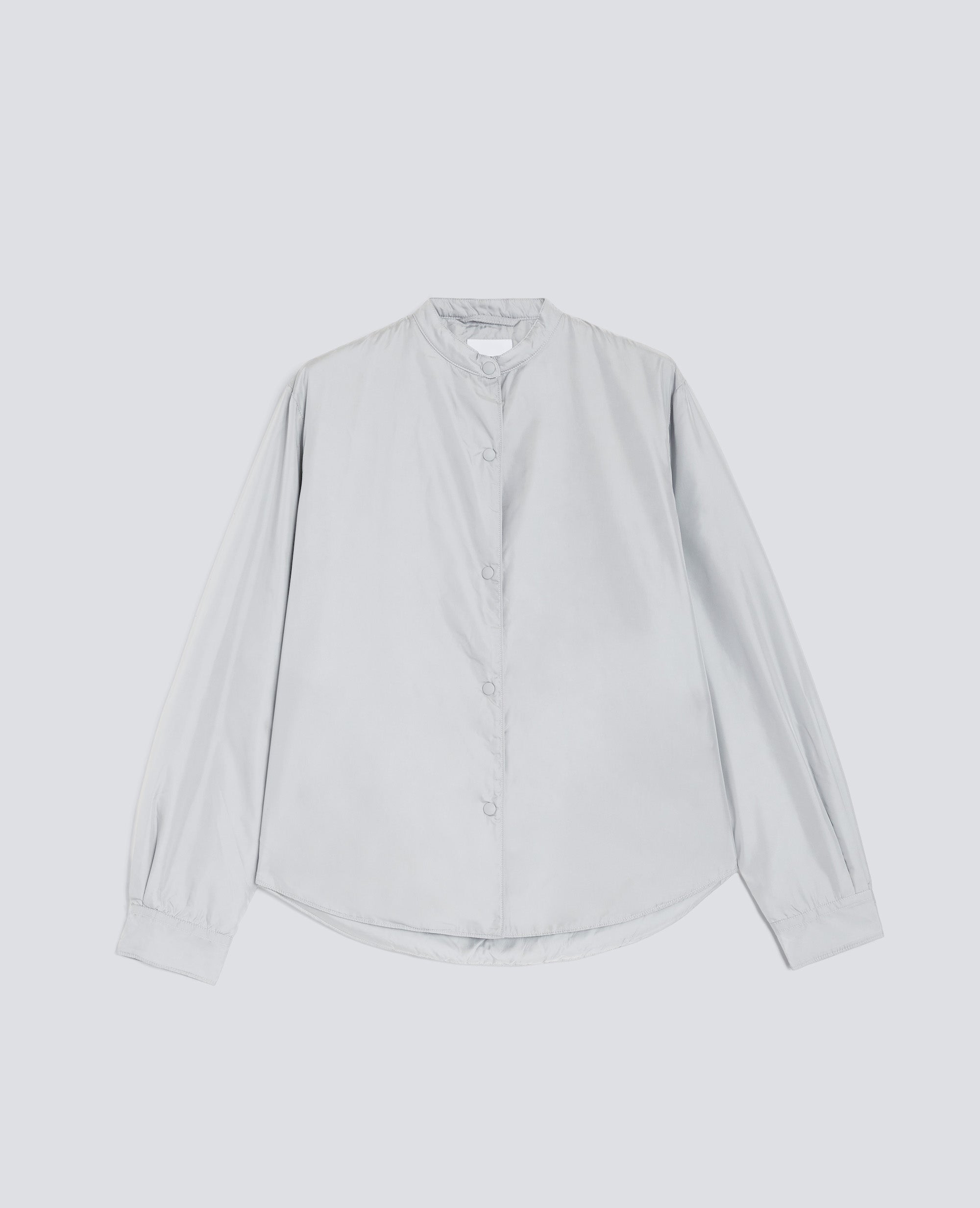 GIACCA CAMICIA IN TAFFETÀ TECNICO-GRIGIO-GREY-GRIS-GRAU-GRIS