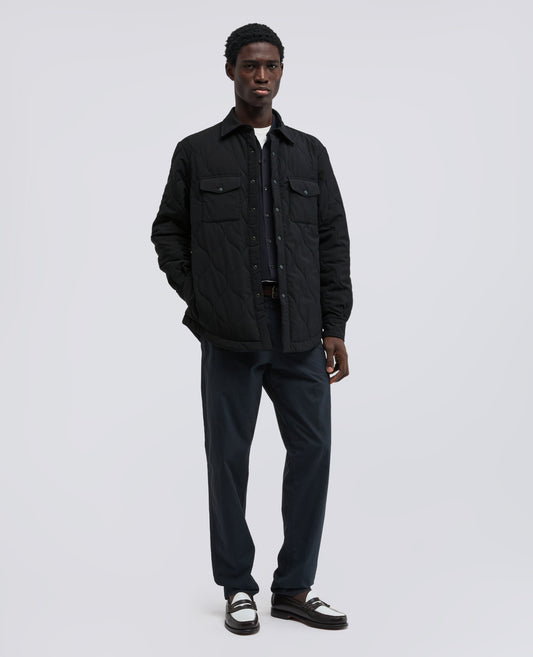 CAMICIA MOD. 13 IN LANA-POLIESTERE-BLU/BLACK-NAVY / BLACK-BLU/BLACK-BLU/BLACK-BLU/BLACK