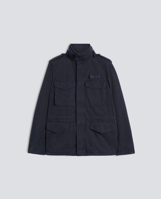 GIUBBOTTO MINI FIELD VENTO IN GABARDINA DI COTONE-NAVY-NAVY-AZUL MARINO-NAVY-NAVY