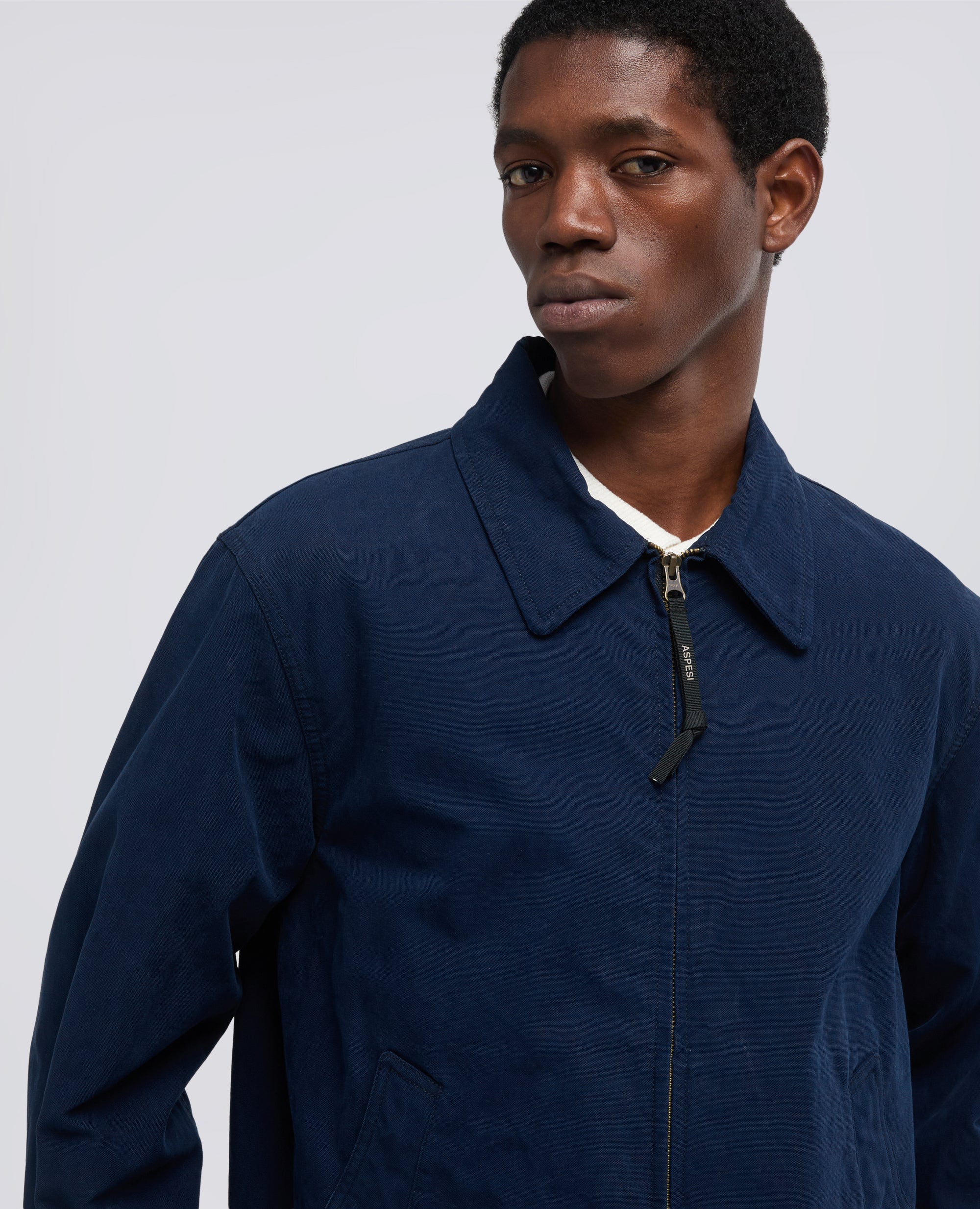 GIUBBOTTO IN CANVAS TINTO PEZZA-INCHIOSTRO-INK-INCHIOSTRO-INCHIOSTRO-INCHIOSTRO