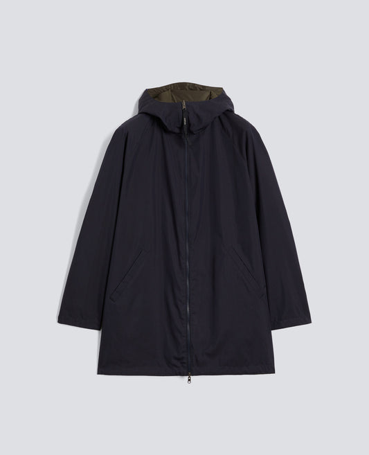 GIUBBOTTO REVERSIBILE IN TWILL DI COTONE-NAVY-NAVY-AZUL MARINO-NAVY-NAVY