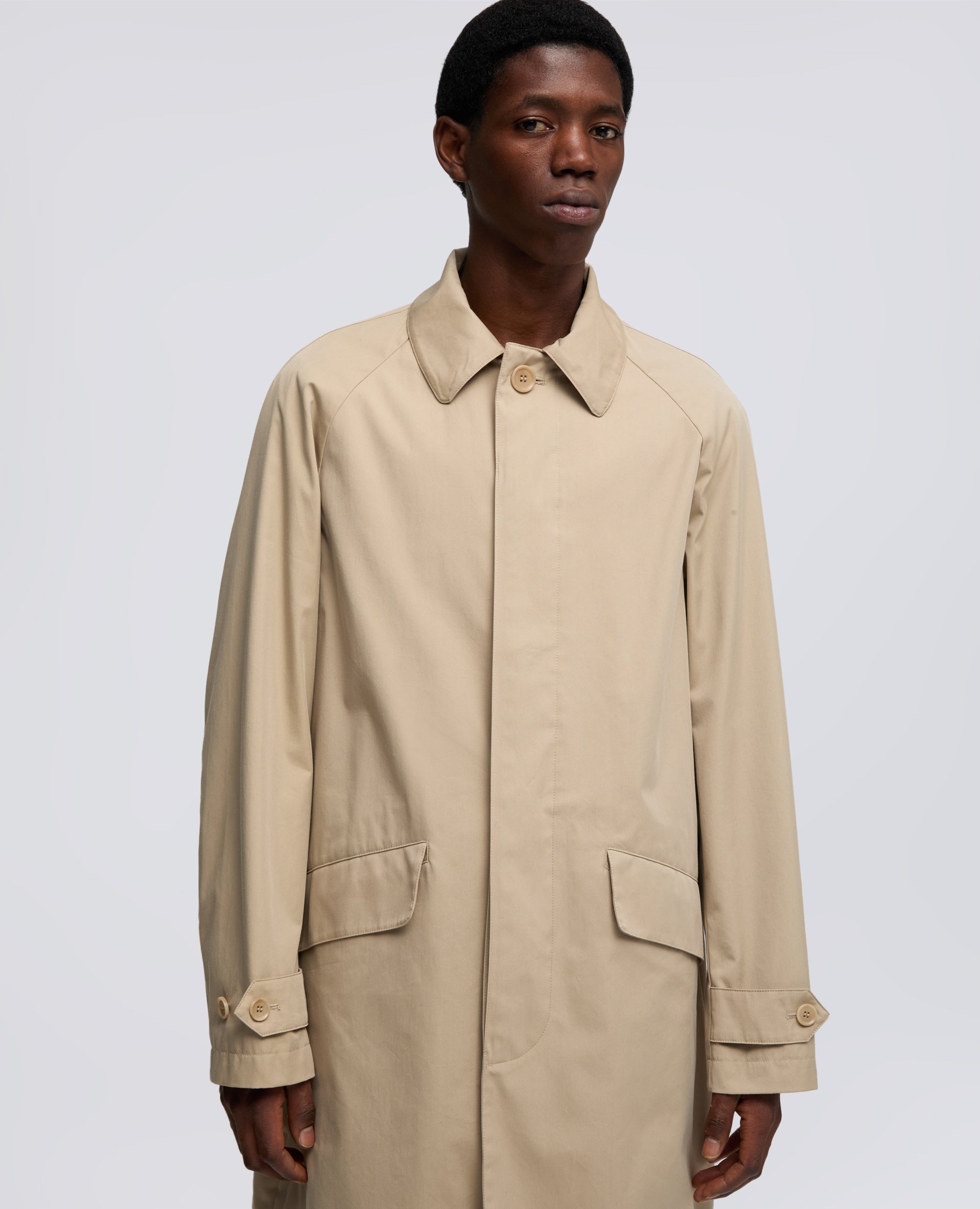 IMPERMEABILE IN TWILL DI COTONE-POLIAMIDE-COLONIALE-COLONIAL BEIGE-COLONIAL-KOLONIALBEIGE-COLONIAL