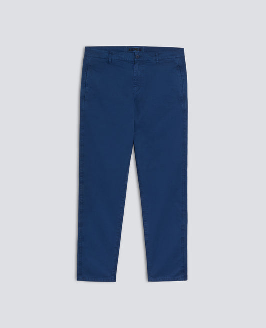 PANTALONE CHINO IN GABARDINA DI COTONE-AVIO-AIR FORCE BLUE-AZUL MILITAR-AIR-BLEU AVIATION