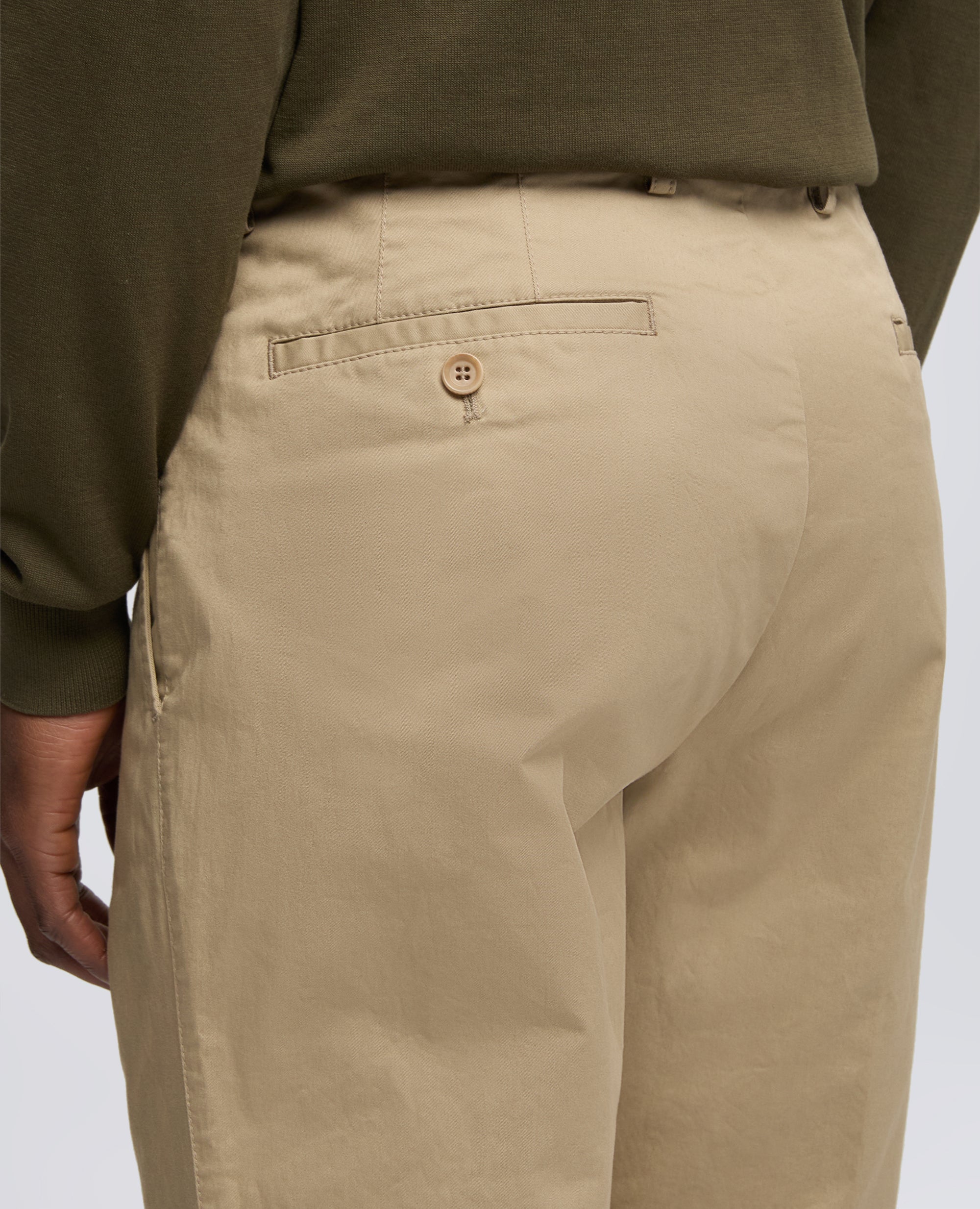 PANTALONE IN TWILL DI COTONE-COLONIALE-COLONIAL BEIGE-COLONIAL-KOLONIALBEIGE-COLONIAL