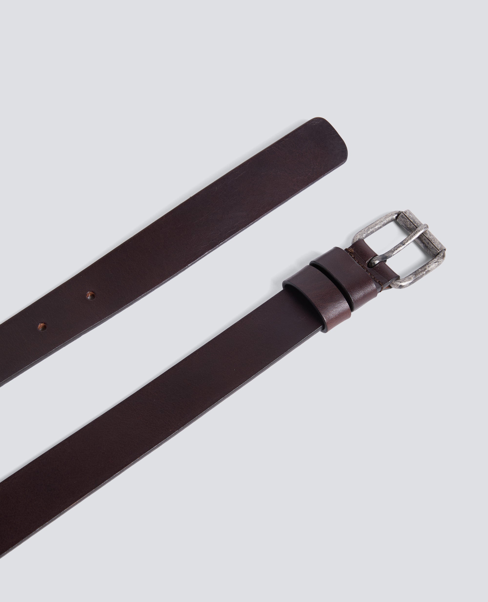 CINTURA DA UOMO IN PELLE-MARRONE-BROWN-MARR¢N-BRAUN-MARRON