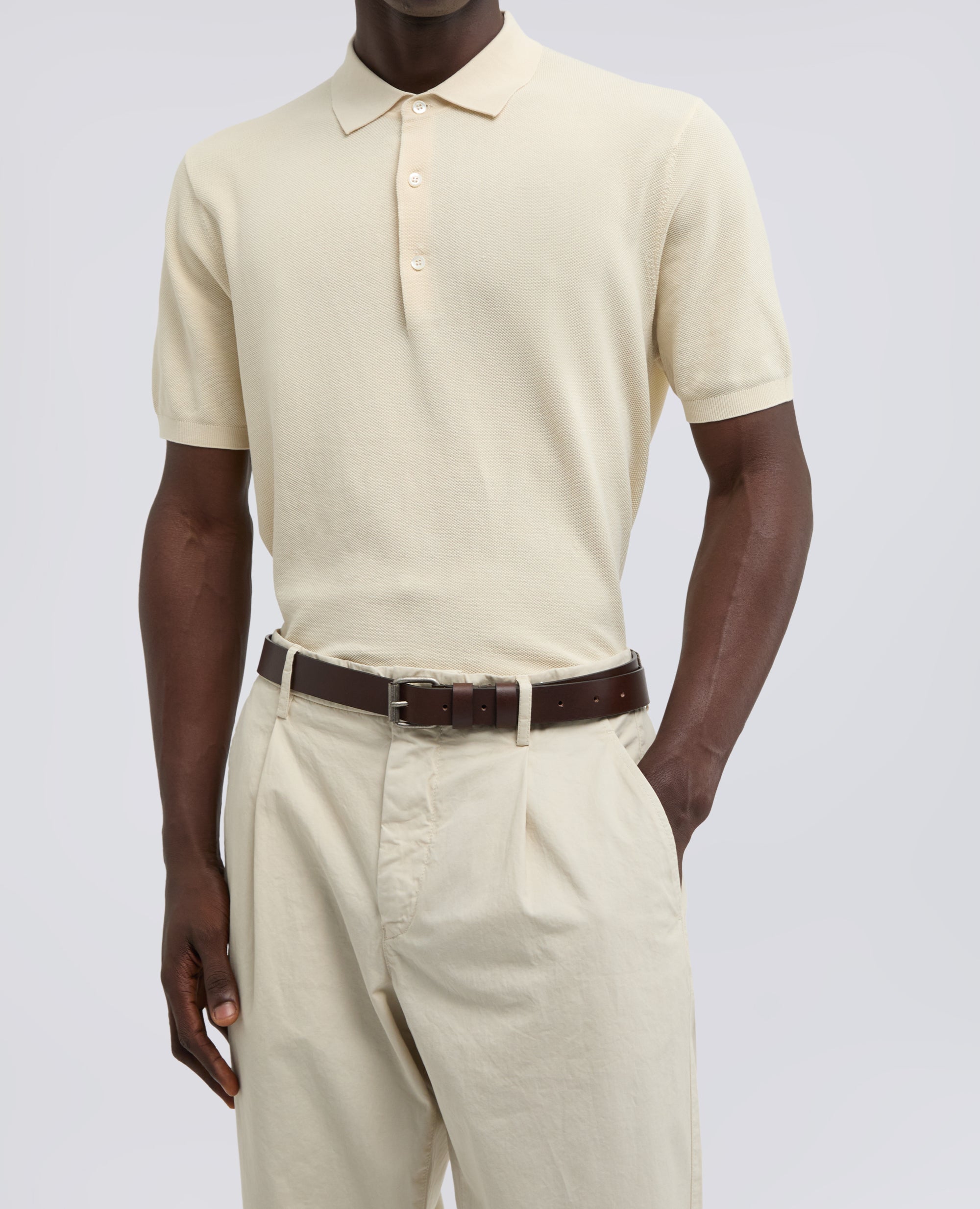 CINTURA DA UOMO IN PELLE-MARRONE-BROWN-MARR¢N-BRAUN-MARRON