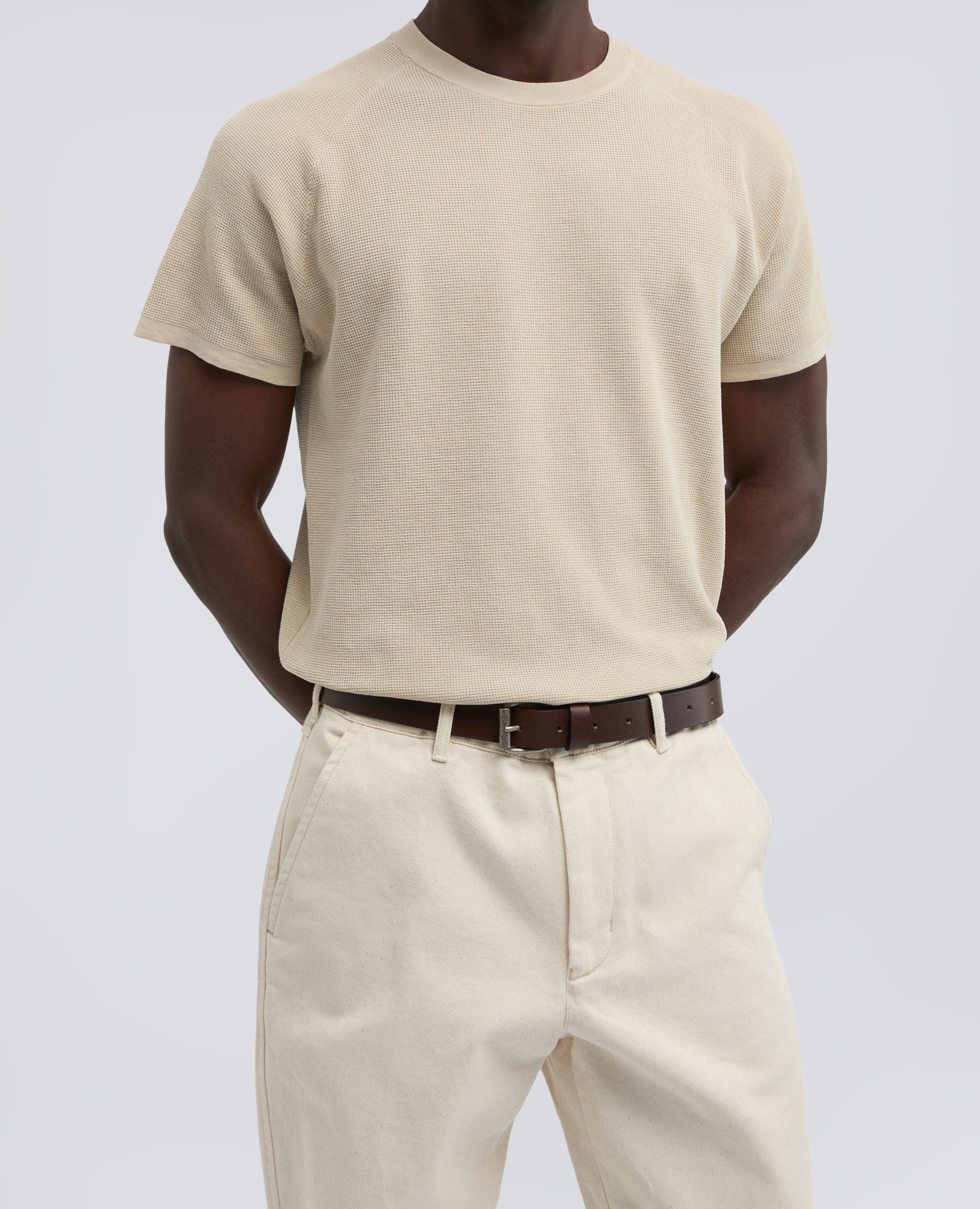 CINTURA DA UOMO IN PELLE-MARRONE-BROWN-MARR¢N-BRAUN-MARRON