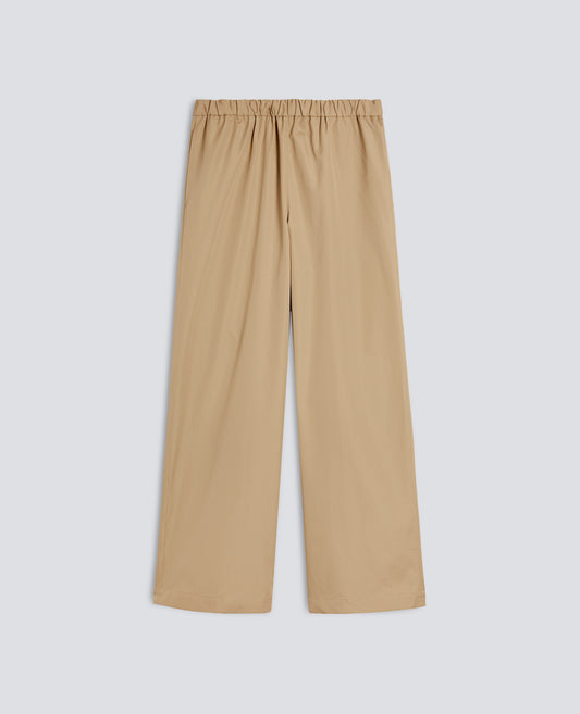 PANTALONE IN POPELINE DI COTONE-COLONIALE-COLONIAL BEIGE-COLONIAL-KOLONIALBEIGE-COLONIAL