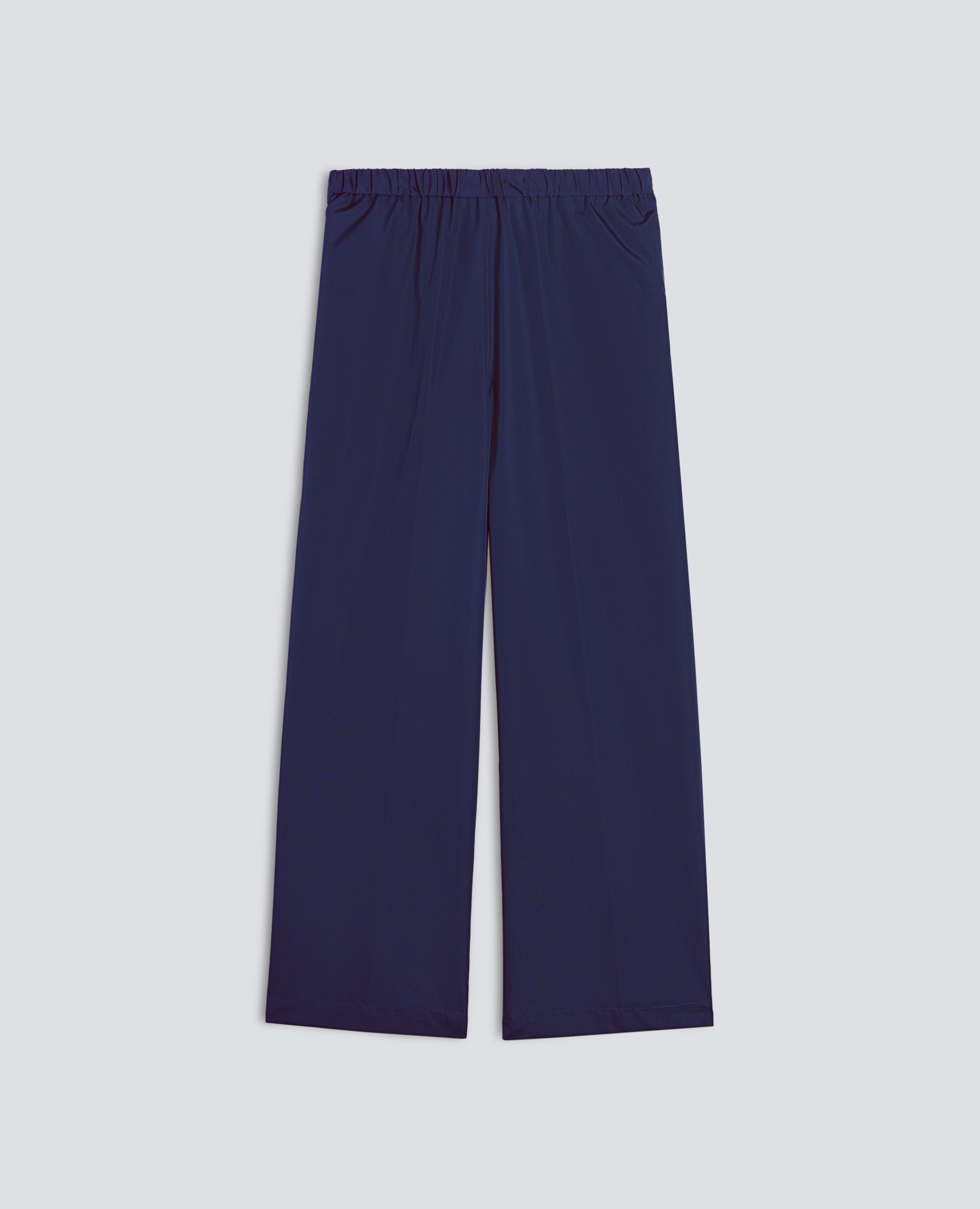 PANTALONE IN POPELINE DI COTONE-BLUETTE-LIGHT BLUE-AZUL CLARO-HELLBLAU-BLEU