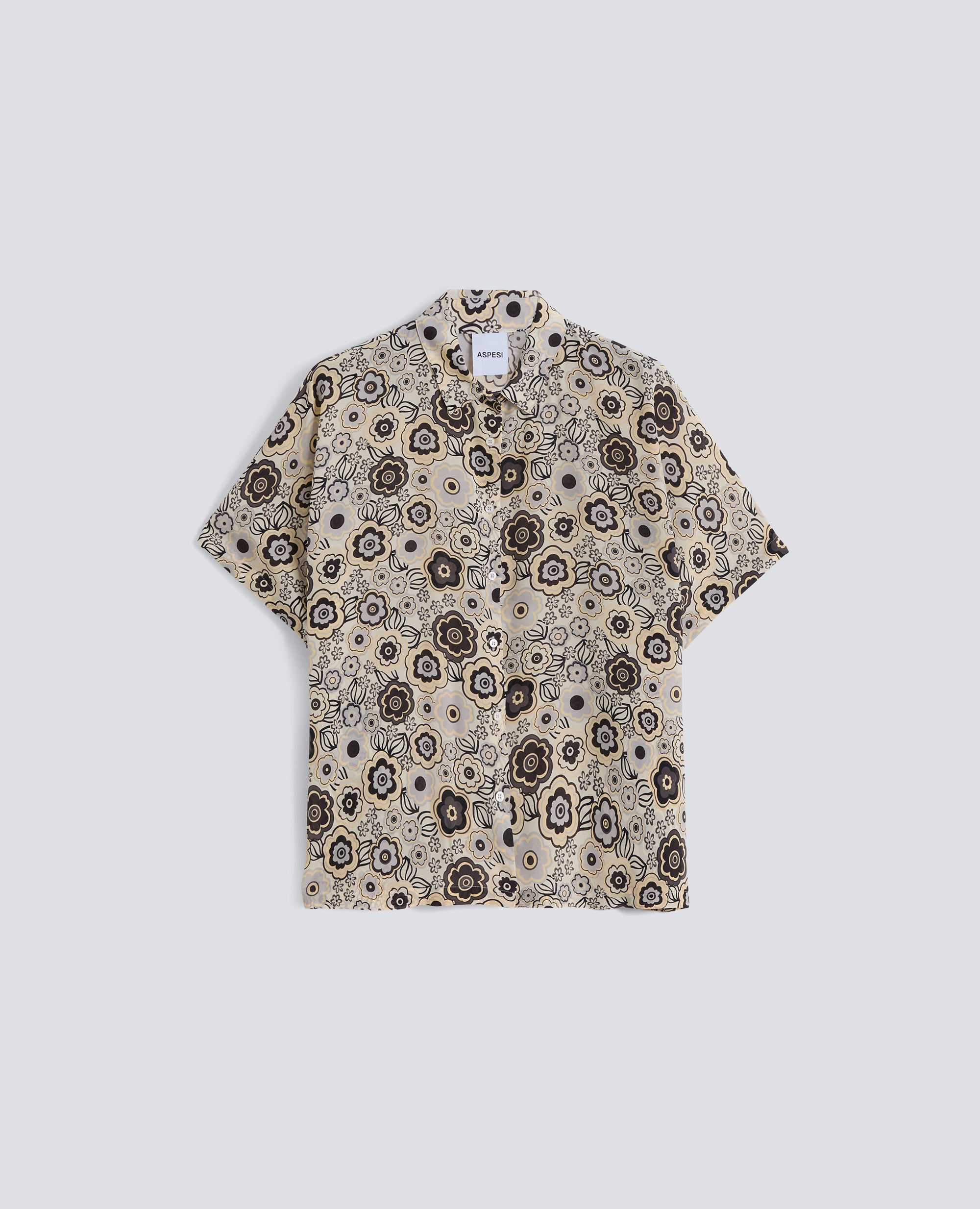 CAMICIA IN CREPE DE CHINE SETA-NATURALE-NATURAL-NATURAL-NATURLICH-NATUREL