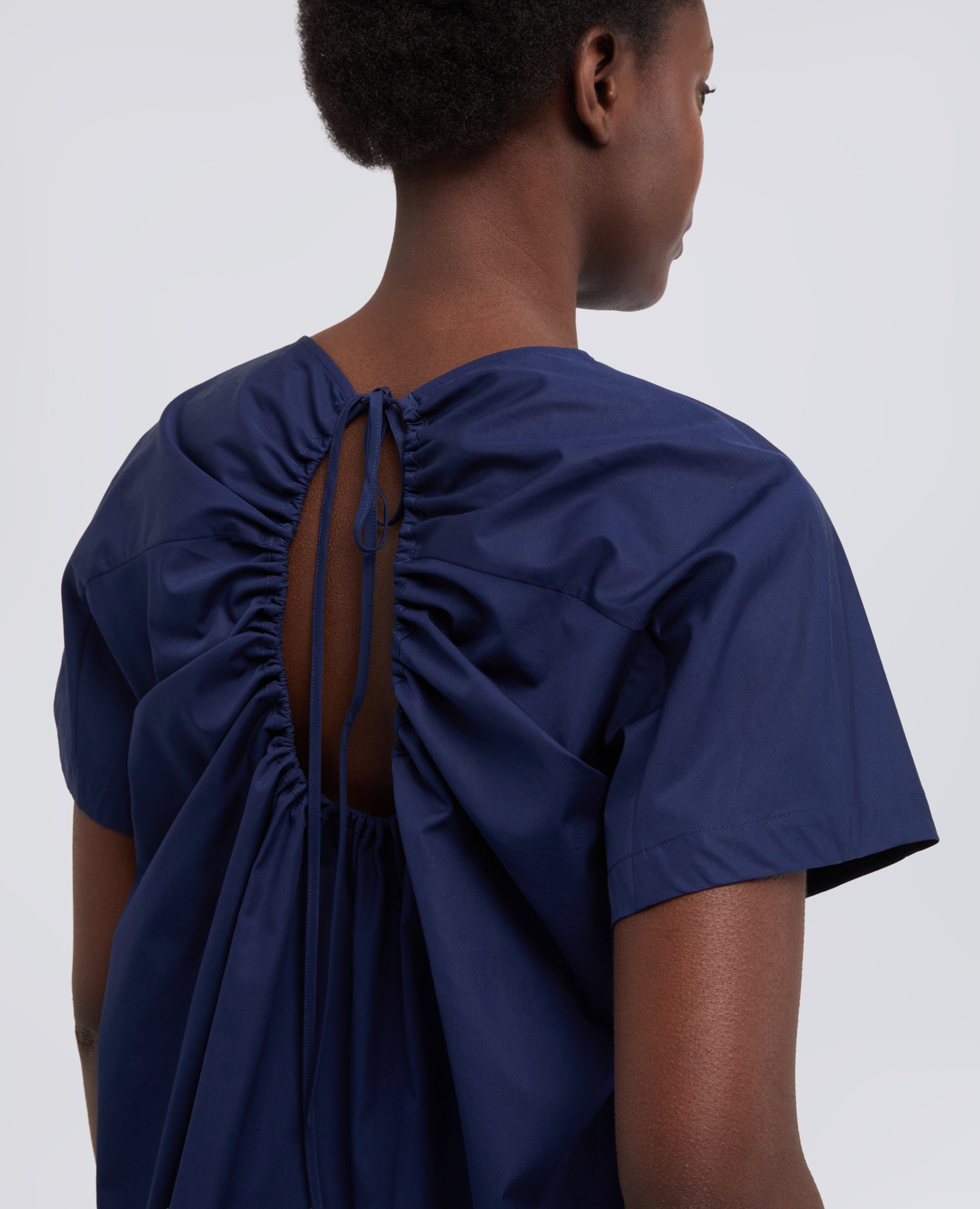 TOP IN POPELINE COTONE-BLUETTE-LIGHT BLUE-AZUL CLARO-HELLBLAU-BLEU