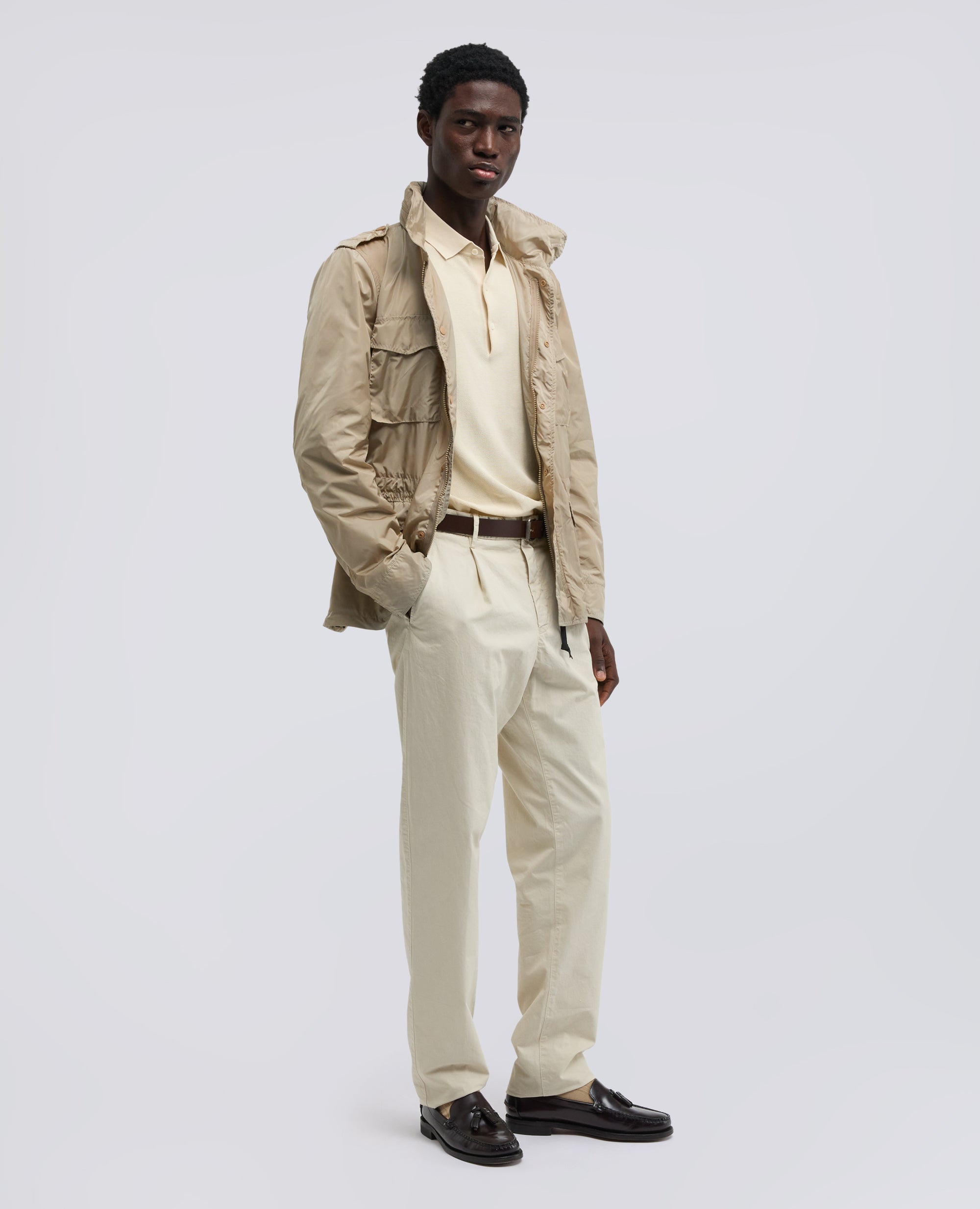 GIUBBOTTO MINI FIELD IN NYLON CON CAPPUCCIO STACCABILE-GHIACCIO-ICE-HIELO-EIS-GLACE