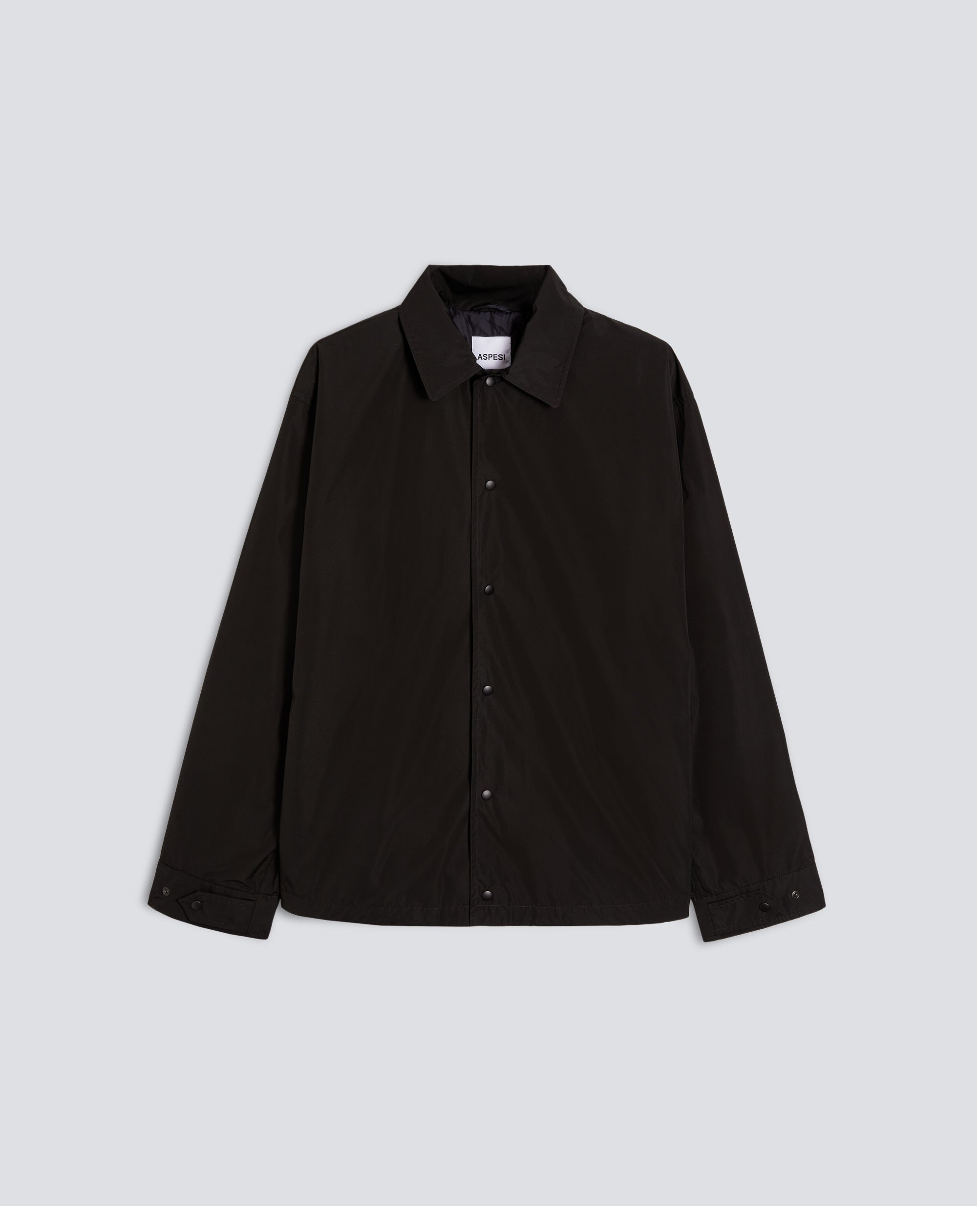 CAMICIA IN TAFFETA FODERATA IN NYLON LEGGERO-NERO-BLACK-NEGRO-SCHWARZ-NOIR