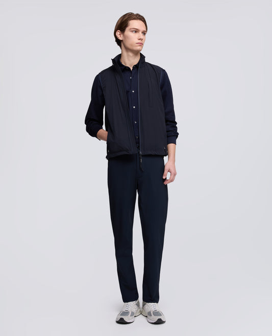 GILET SFODERATO IN NYLON STRETCH-NAVY-NAVY-AZUL MARINO-NAVY-NAVY