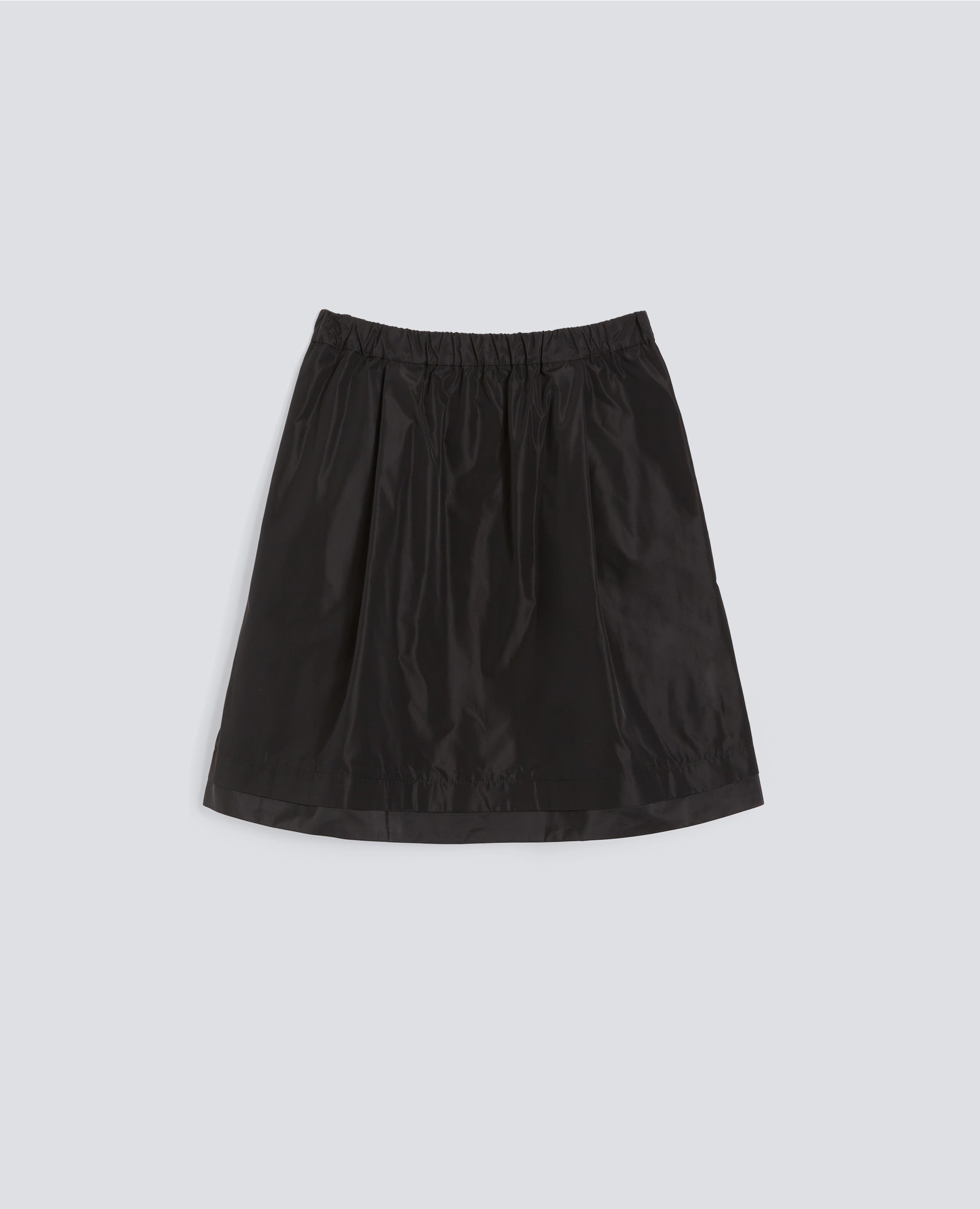 GONNA A PIEGHE IN POLIESTERE TECNICO-NERO-BLACK-NEGRO-SCHWARZ-NOIR