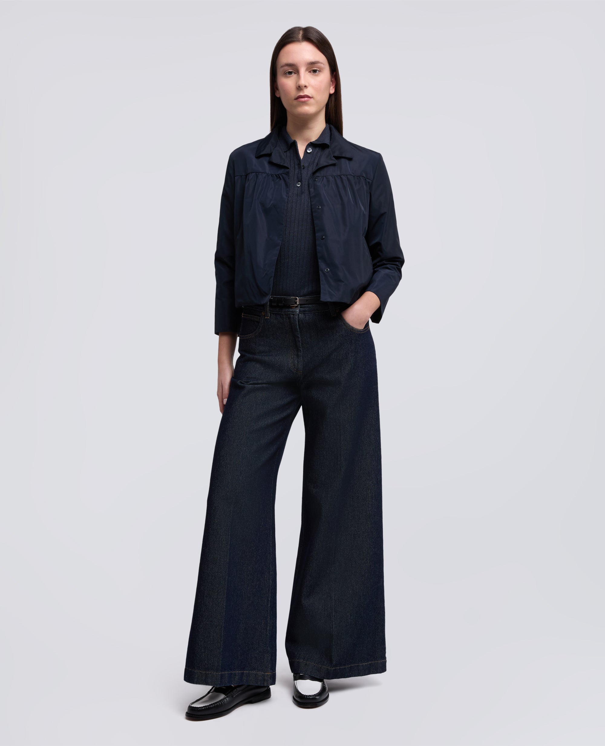 GIACCA IN POLIESTERE TECNICO FODERATA IN NYLON-BLU NERO-BLU NERO-BLU NERO-BLU NERO-BLU NERO