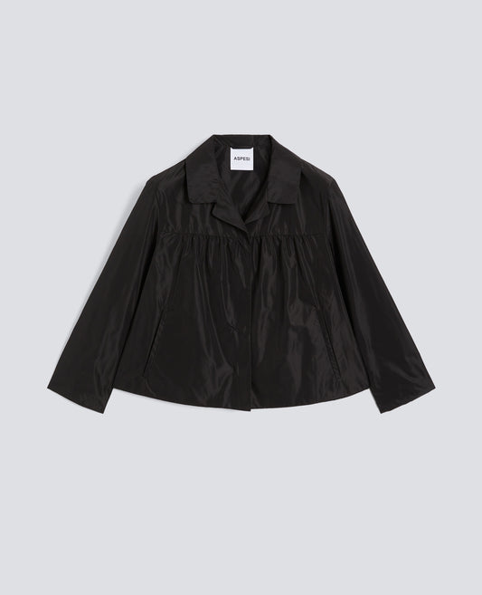 GIACCA IN POLIESTERE TECNICO FODERATA IN NYLON-NERO-BLACK-NEGRO-SCHWARZ-NOIR