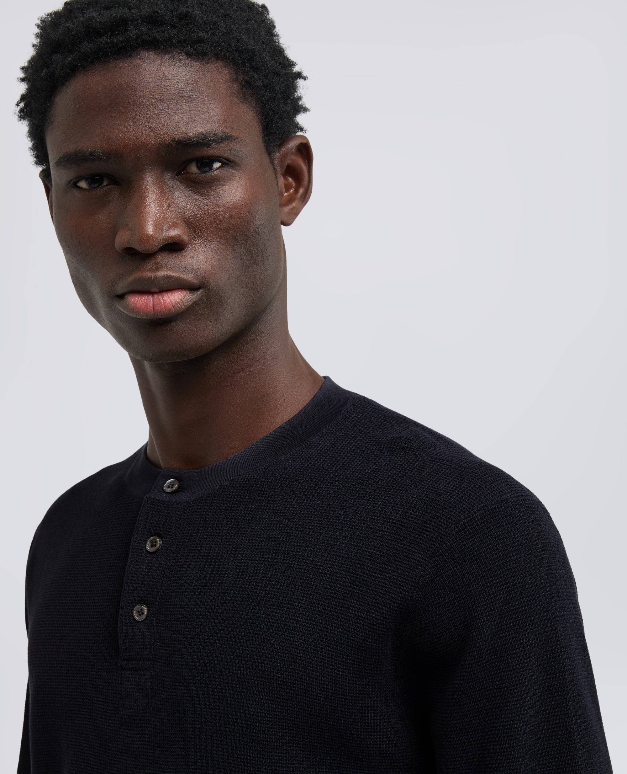 MAGLIA GIROCOLLO IN COTONE-NAVY-NAVY-AZUL MARINO-NAVY-NAVY