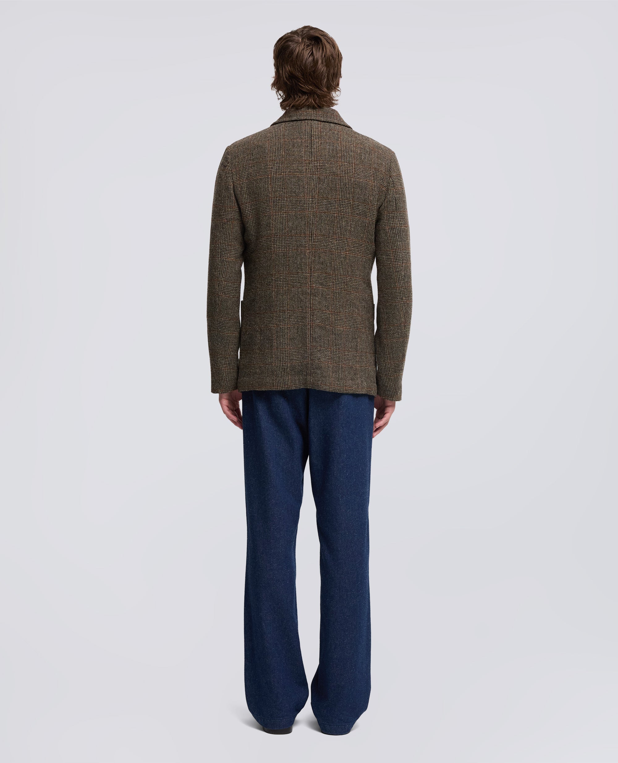 BLAZER ISAAC IN LANA SHETLAND-CHECK MARRONE-BROWN CHECK-CHECK MARRON-KARIERT BRAUN-MARRON CARREAUX