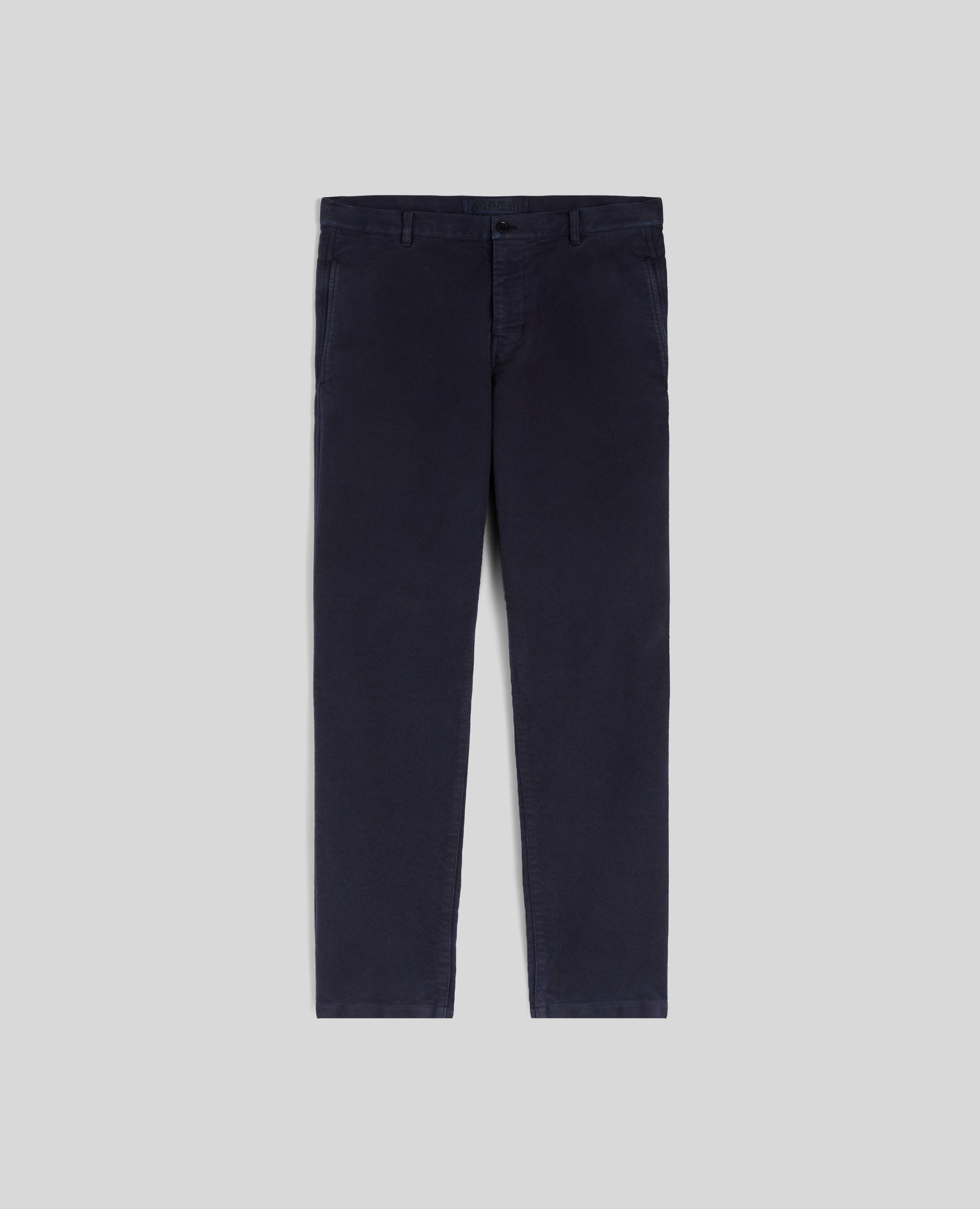 PANTALONE CHINO FUNZIONALE IN VELLUTO-NAVY-NAVY-AZUL MARINO-NAVY-NAVY