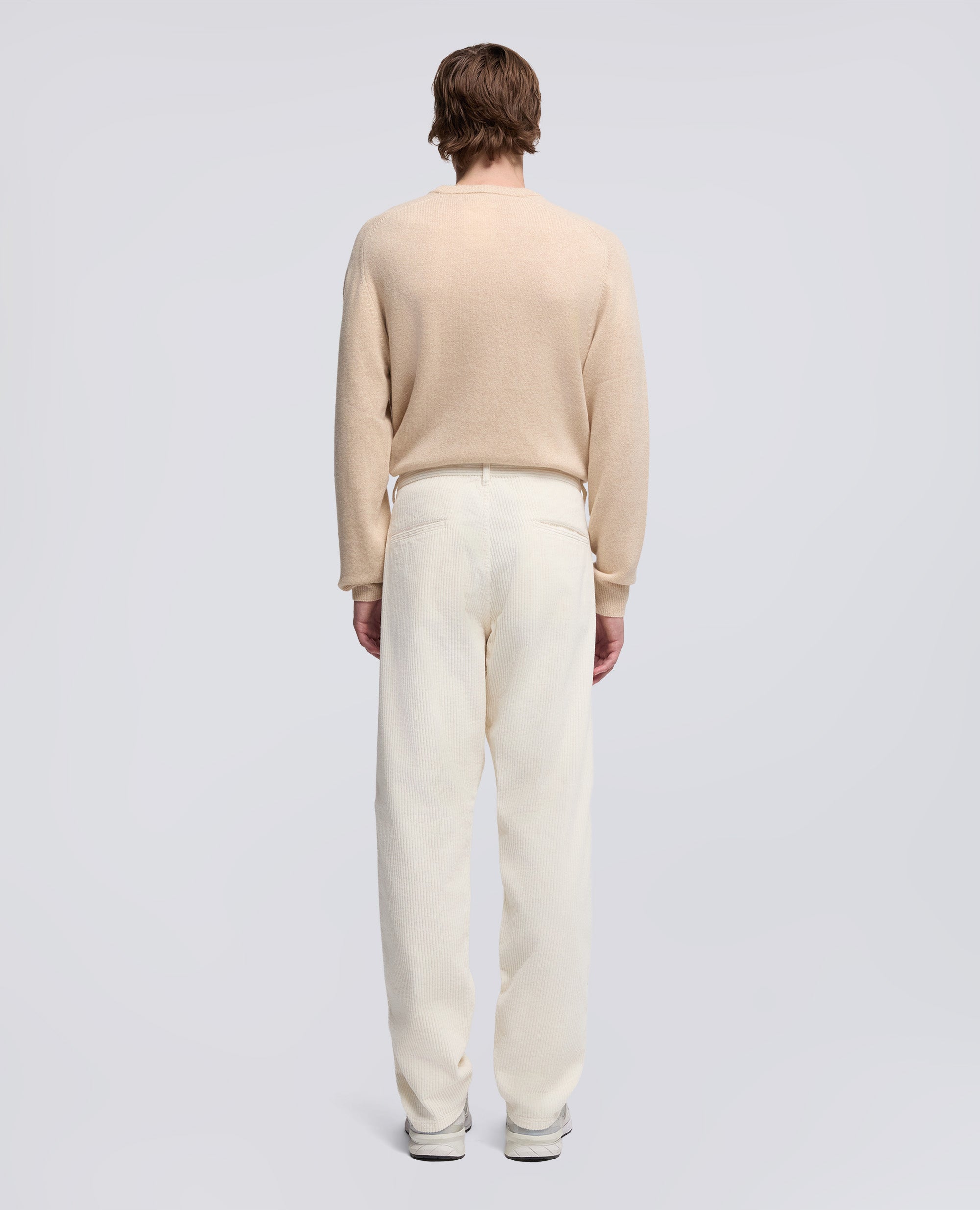 PANTALONE CHINO FUNZIONALE IN VELLUTO-NATURALE-NATURAL-NATURAL-NATURLICH-NATUREL