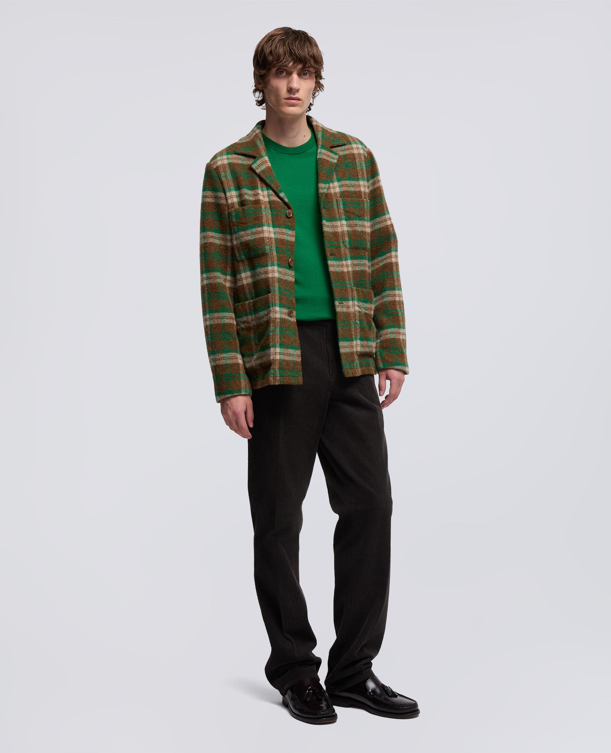 PANTALONE NEW HERMAN IN VELLUTO-MARRONE-BROWN-MARR¢N-BRAUN-MARRON