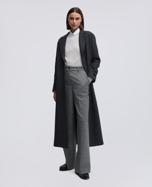 CAPPOTTO IN LANA SHETLAND-NERO-BLACK-NEGRO-SCHWARZ-NOIR