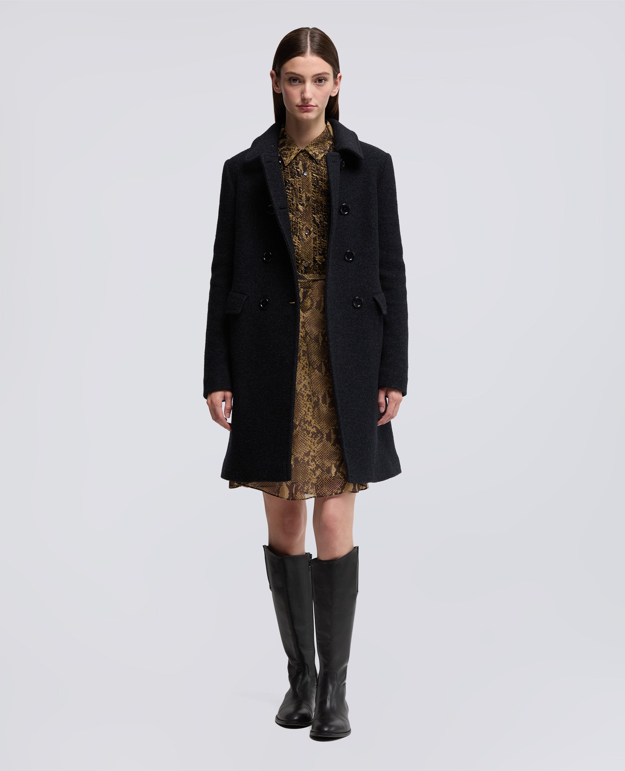 CAPPOTTO DOPPIOPETTO IN LANA COTTA-NAVY-NAVY-AZUL MARINO-NAVY-NAVY