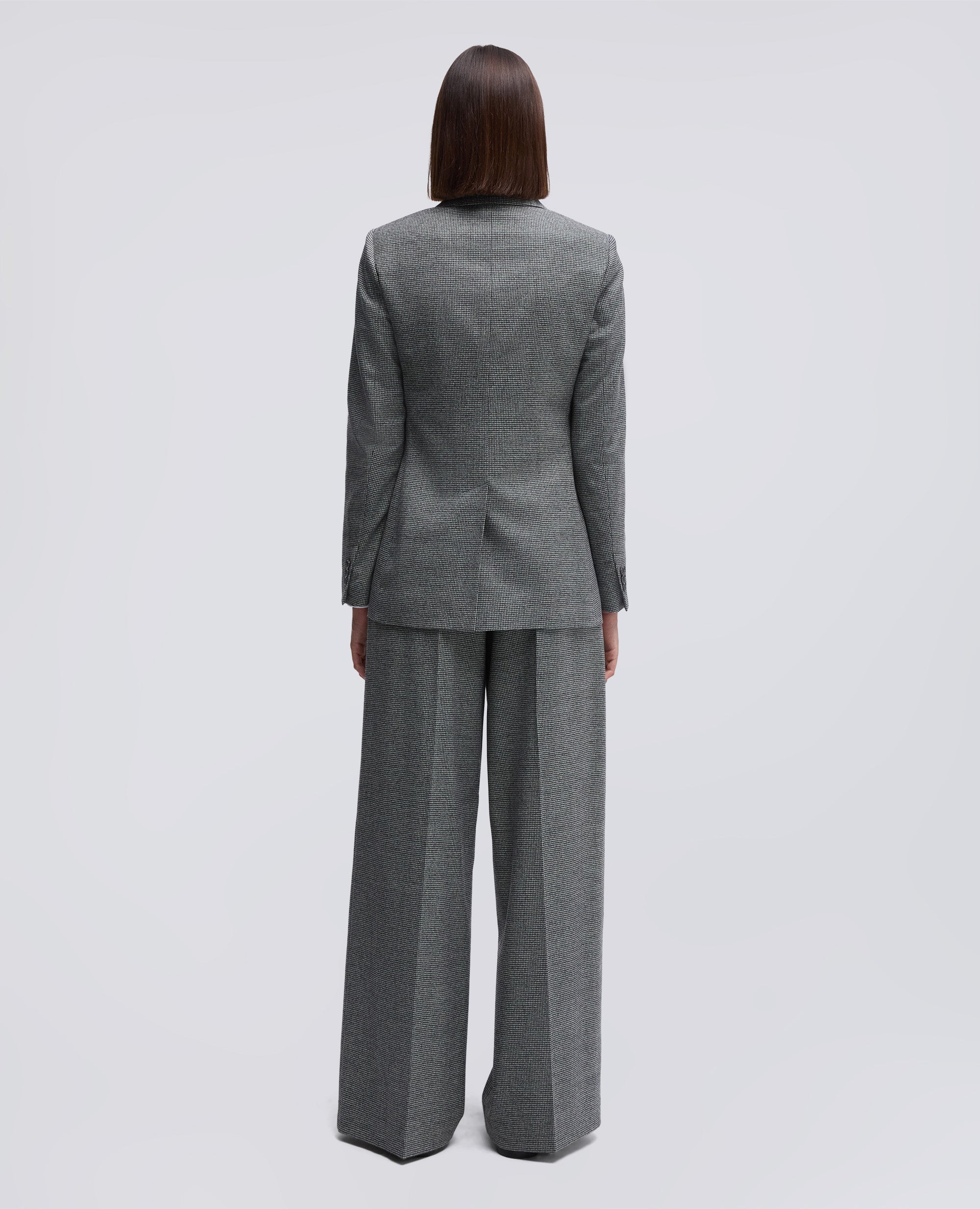 BLAZER DOPPIOPETTO IN FLANELLA-PIED DE POUL-PIED DE POUL-PIED DE POUL-PIED DE POUL-PIED DE POUL