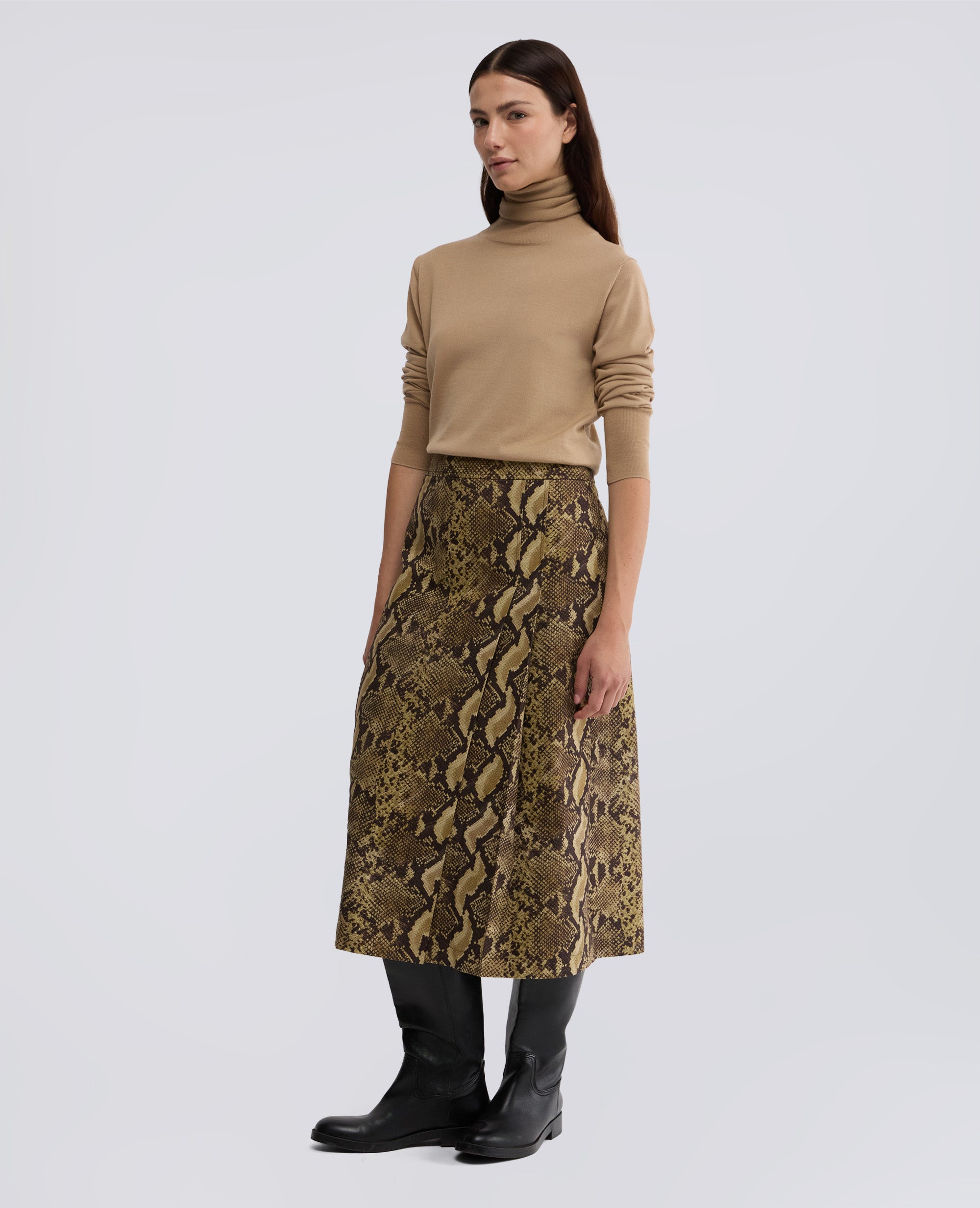 GONNA LONGUETTE IN TELA DI COTONE-PITONE-PITONE-PITONE-PITONE-PITONE