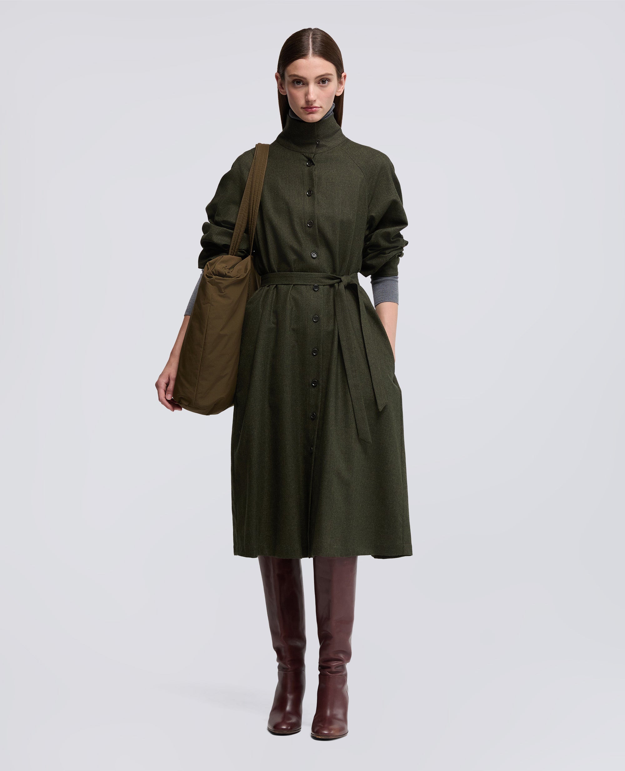 ABITO IN FLANELLA DI LANA CASHMERE-MILITARE-MILITARY-MILITAR-MILITAR-MILITAIRE