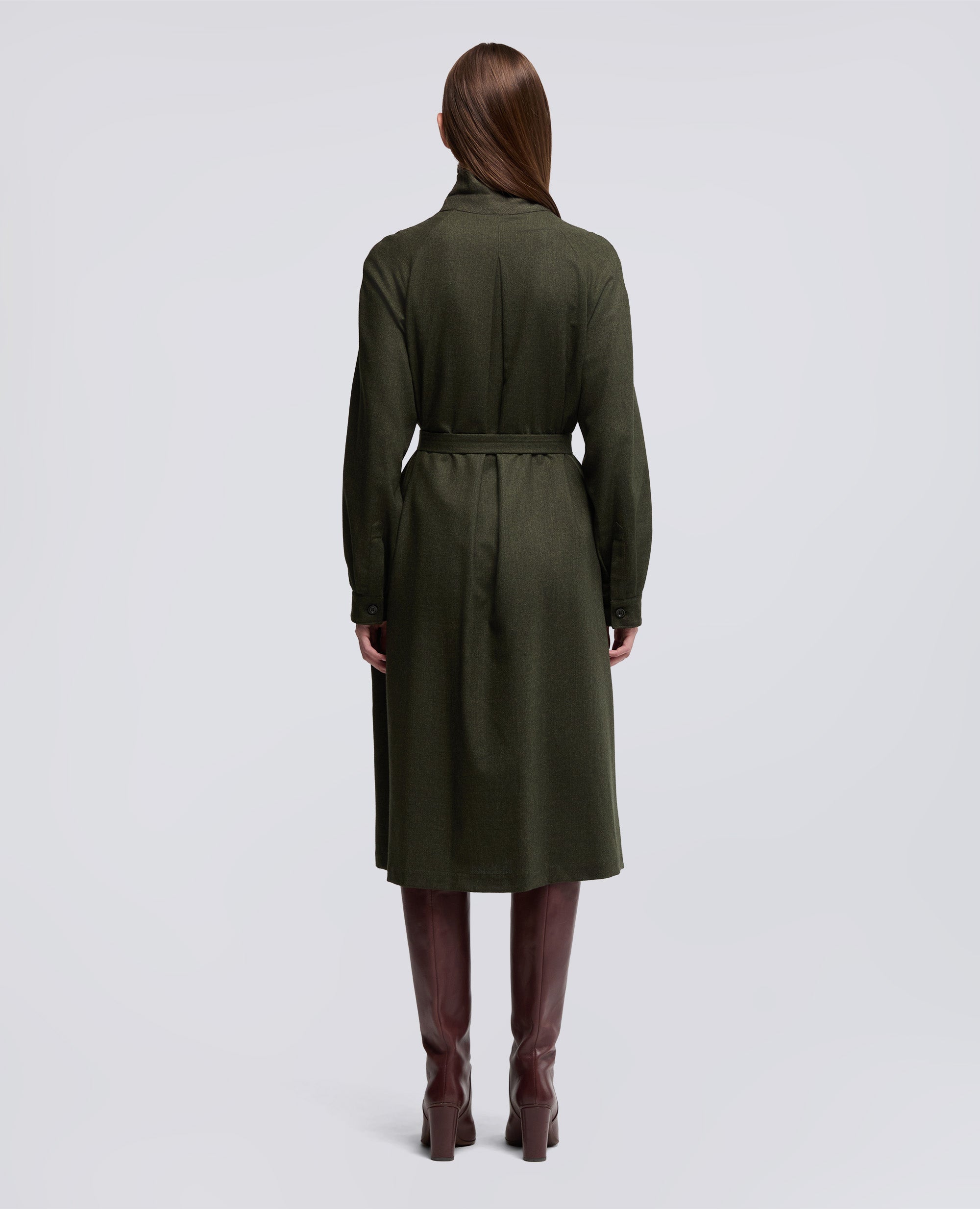 ABITO IN FLANELLA DI LANA CASHMERE-MILITARE-MILITARY-MILITAR-MILITAR-MILITAIRE