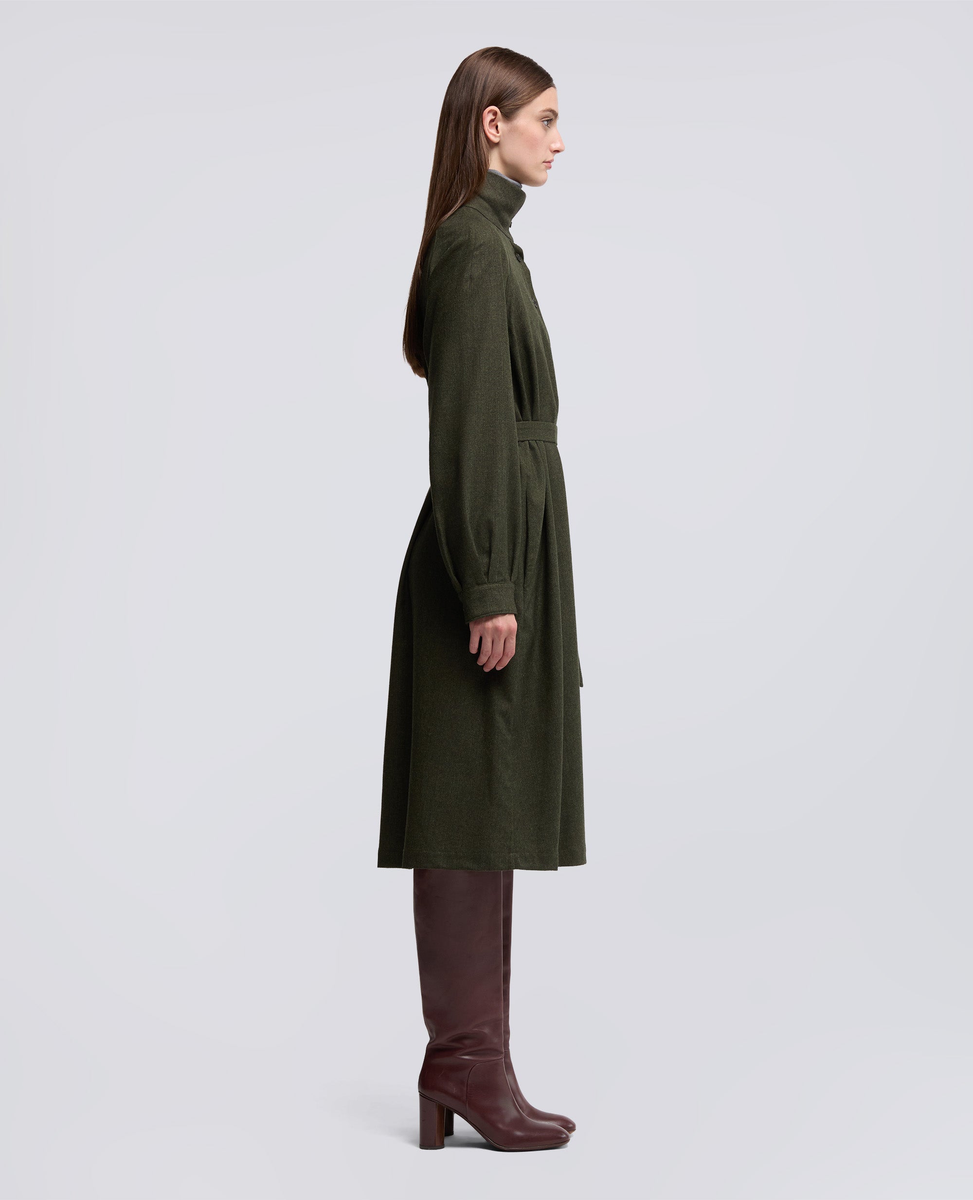 ABITO IN FLANELLA DI LANA CASHMERE-MILITARE-MILITARY-MILITAR-MILITAR-MILITAIRE