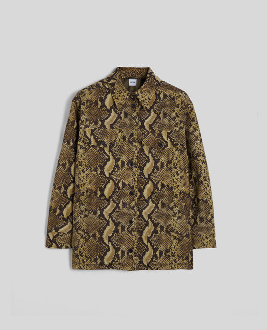 CAMICIA IN TELA DI COTONE CON STAMPA PITONE-PITONE-PITONE-PITONE-PITONE-PITONE