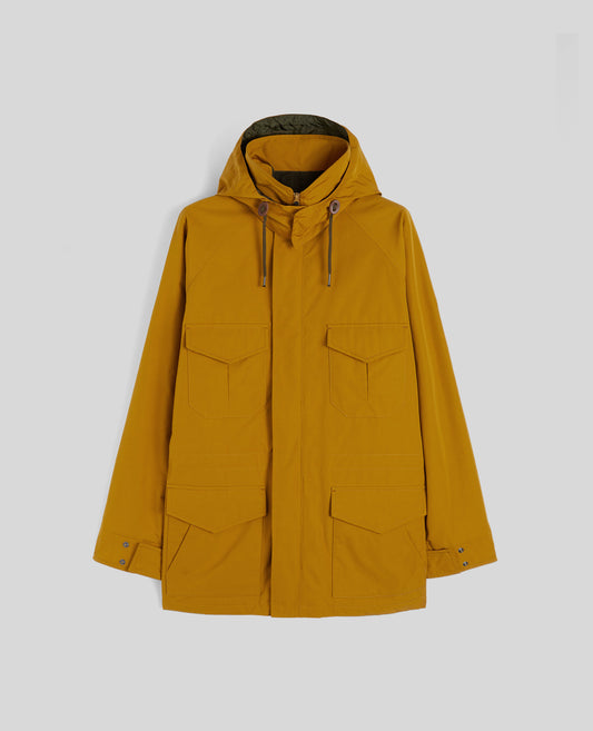 GIUBBOTTO KNOW IN TELA DI MISTO COTONE-SENAPE-MUSTARD YELLOW-MOSTAZA-SENF-MOUTARDE