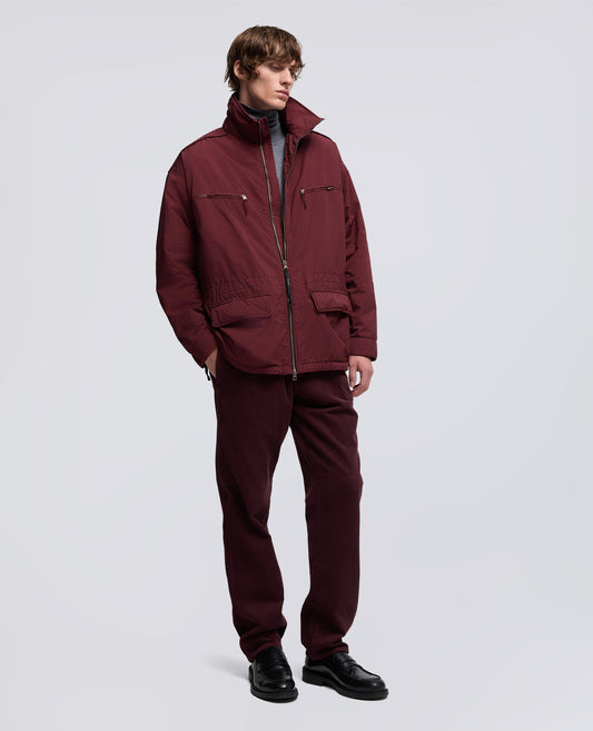 GIUBBOTTO GRAVEL IN MISTO NYLON-BORDEAUX-BURGUNDY-BURDEOS-BURGUNDERROT-BORDEAUX