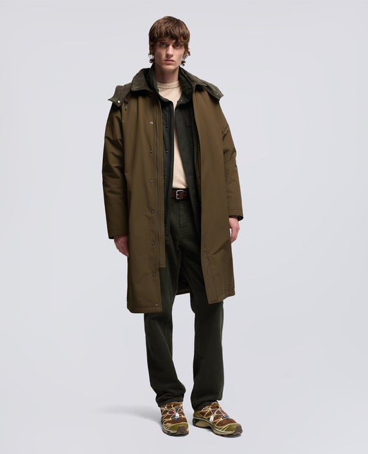 CAPPOTTO HIBIKI IN TELA DI MISTO COTONE-MILITARE-MILITARY-MILITAR-MILITAR-MILITAIRE