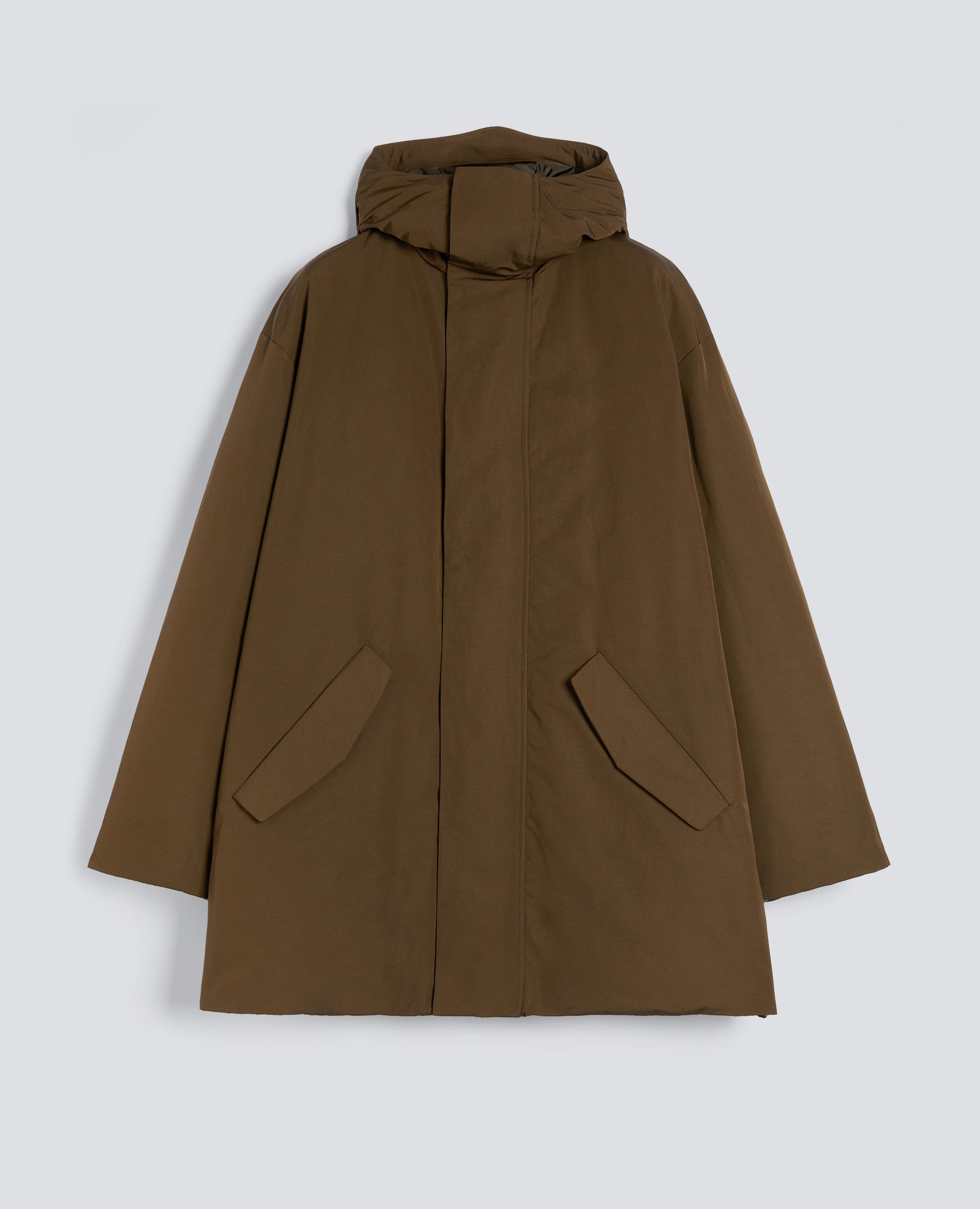 PARKA BARANOV IN TELA DI MISTO COTONE-MILITARE-MILITARY-MILITAR-MILITAR-MILITAIRE