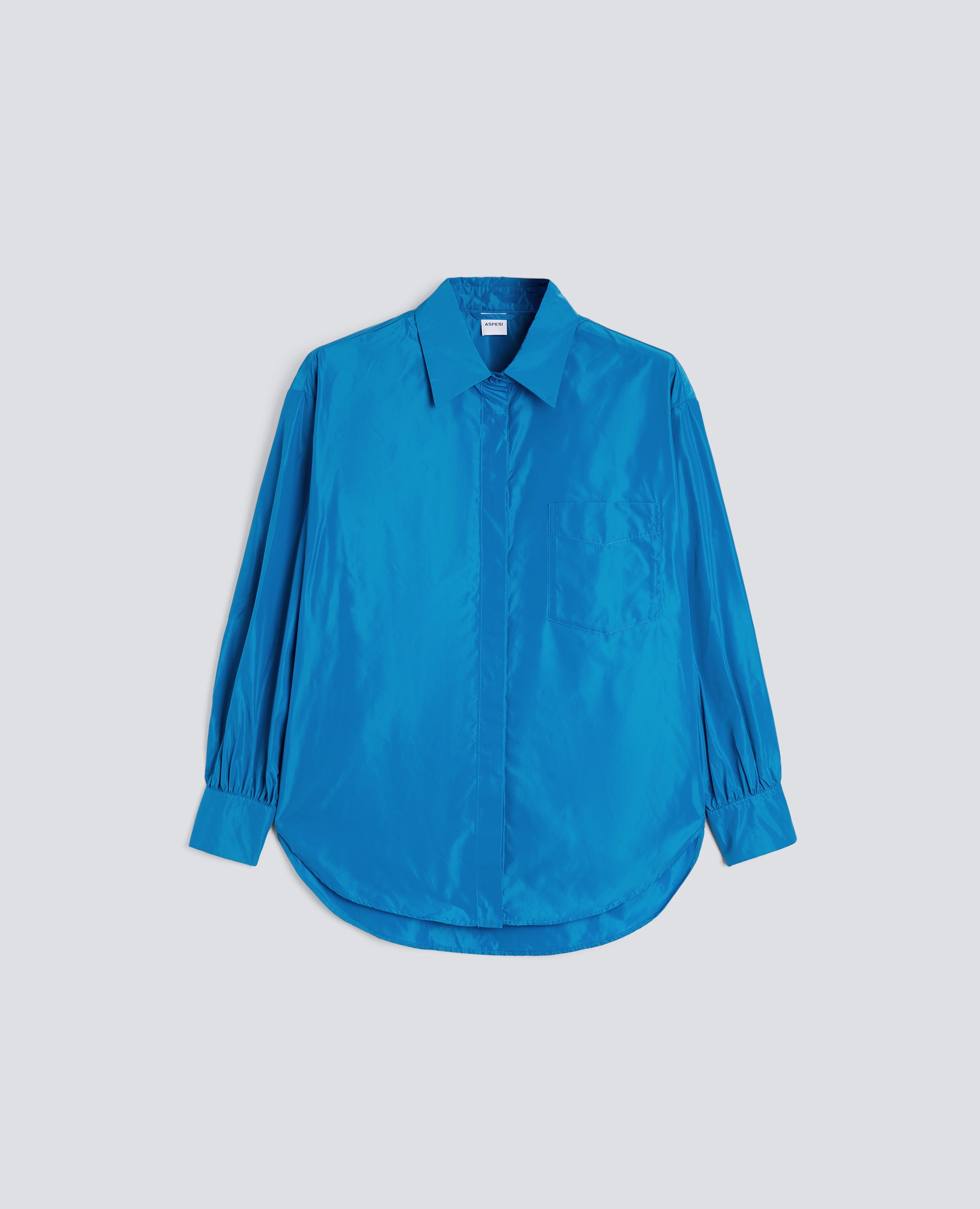 CAMICIA DIANA IN TESSUTO TECNICO-AZZURRO-SKY BLUE-AZUL CLARO-HIMMELBLAU-BLEU CIEL