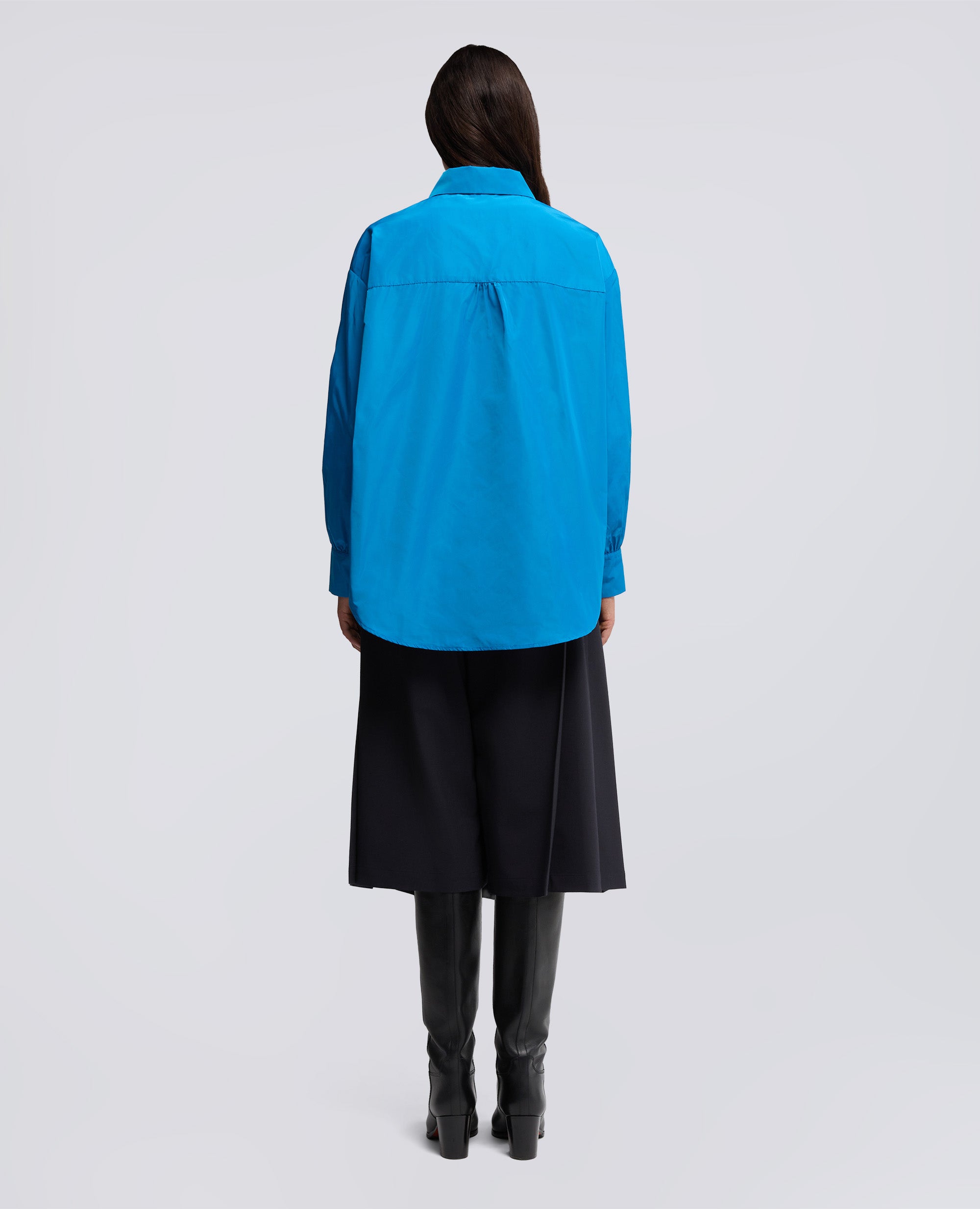 CAMICIA DIANA IN TESSUTO TECNICO-AZZURRO-SKY BLUE-AZUL CLARO-HIMMELBLAU-BLEU CIEL
