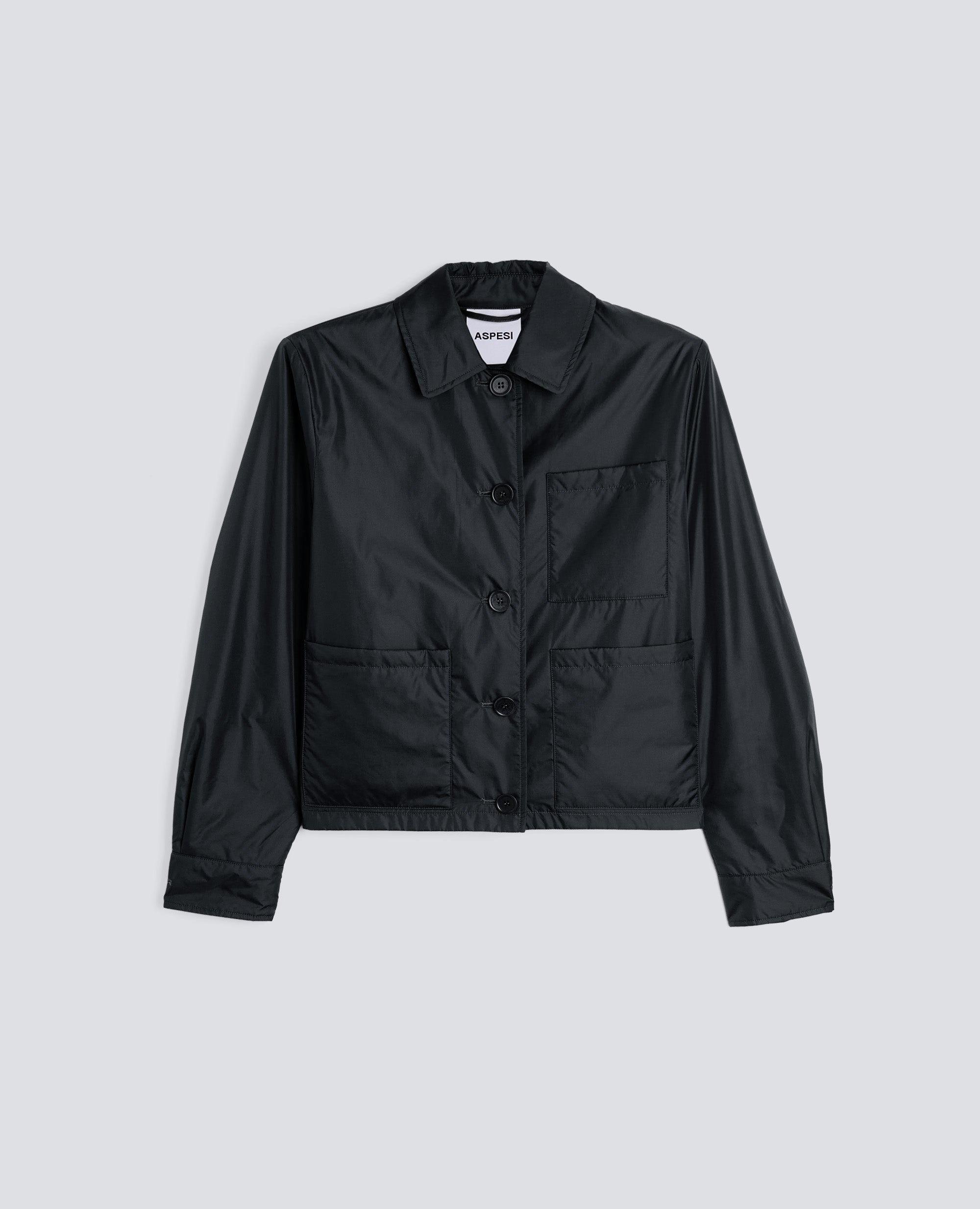 GIACCA IN NYLON-NERO-BLACK-NEGRO-SCHWARZ-NOIR