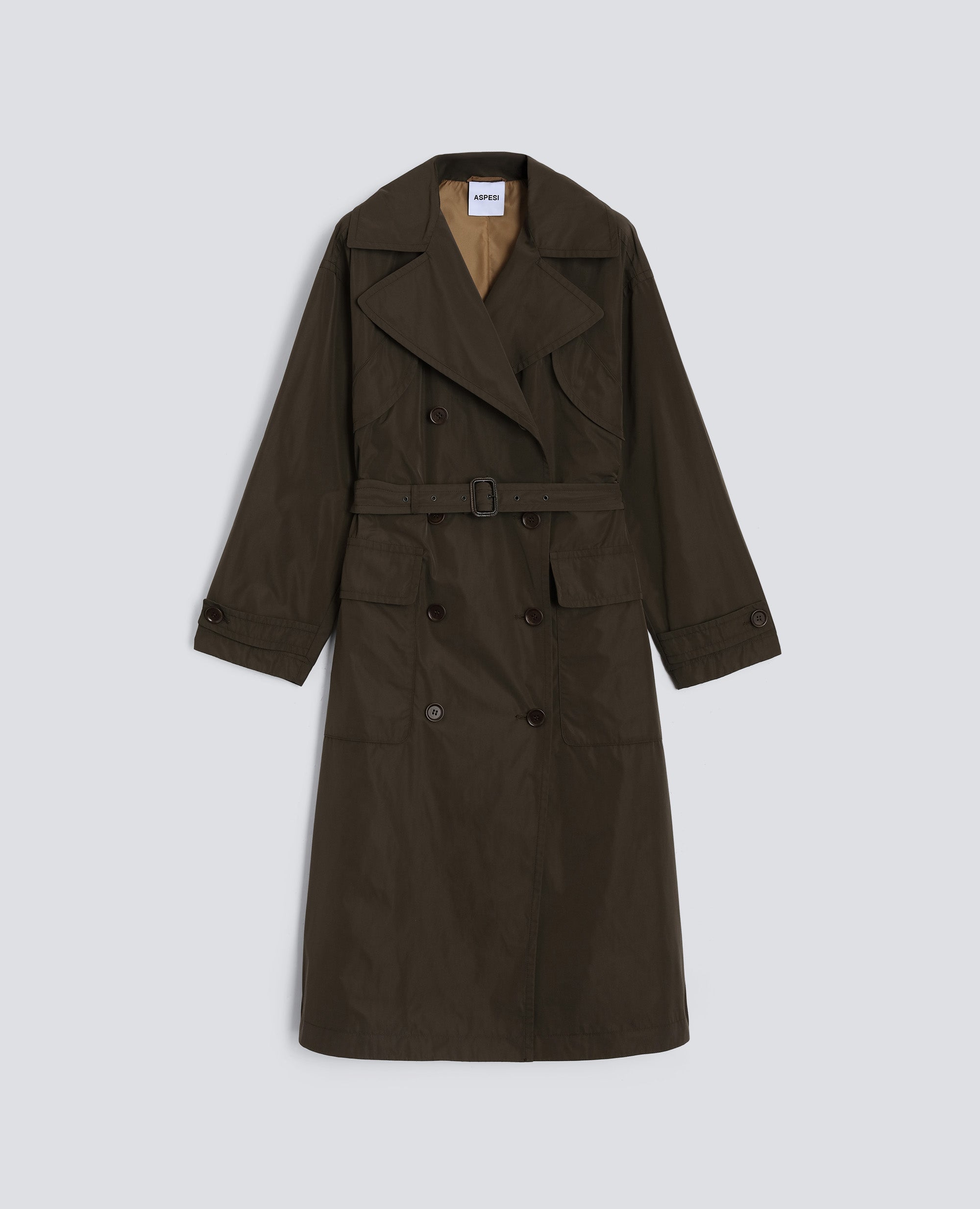 TRENCH SCOTCH IN TAFFETA IMPERMEABILE-MILITARE-MILITARY-MILITAR-MILITAR-MILITAIRE
