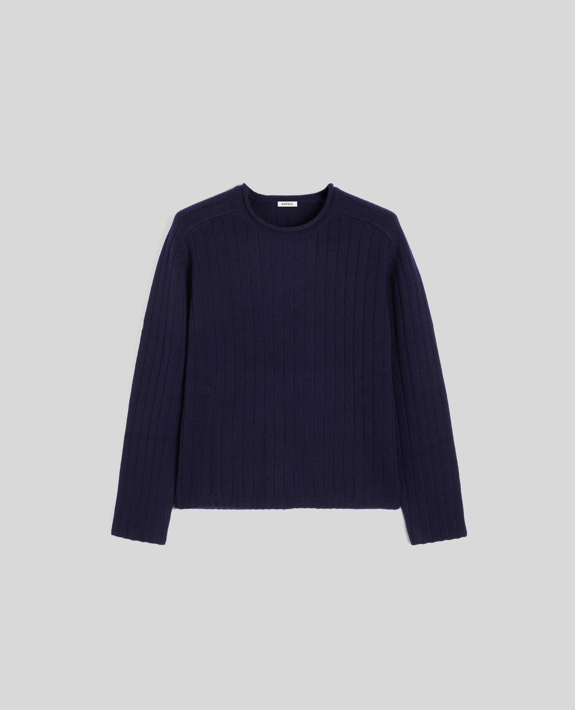 MAGLIA GIROCOLLO IN LANA SUPER GEELONG-BLU NERO-BLU NERO-BLU NERO-BLU NERO-BLU NERO