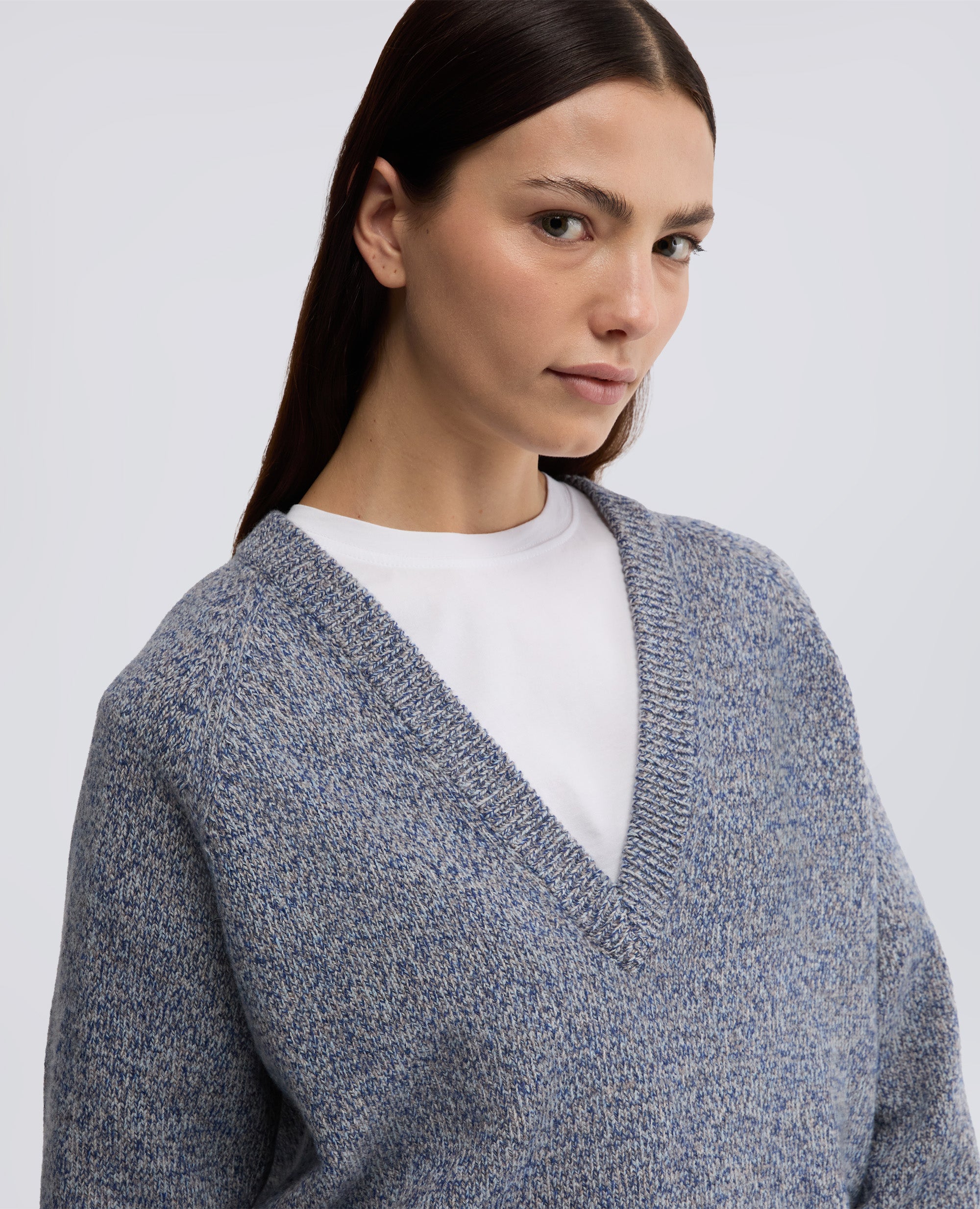 MAGLIA IN LANA MOULINE-INCHIOSTRO-INK-INCHIOSTRO-INCHIOSTRO-INCHIOSTRO