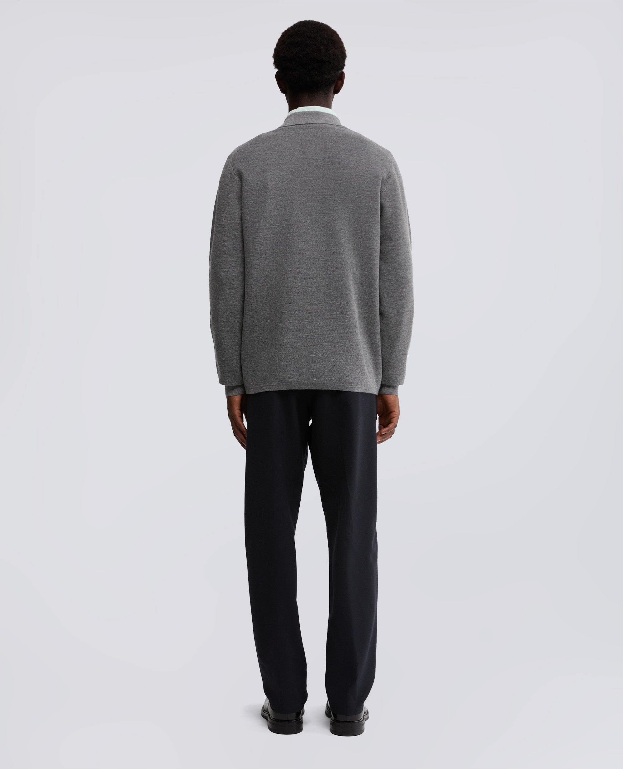 POLO IN LANA-GRIGIO-GREY-GRIS-GRAU-GRIS