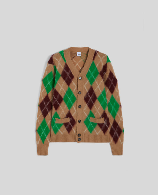 CARDIGAN IN LANA SHETLAND-CAMMELO-CAMMELO-CAMMELO-CAMMELO-CAMMELO