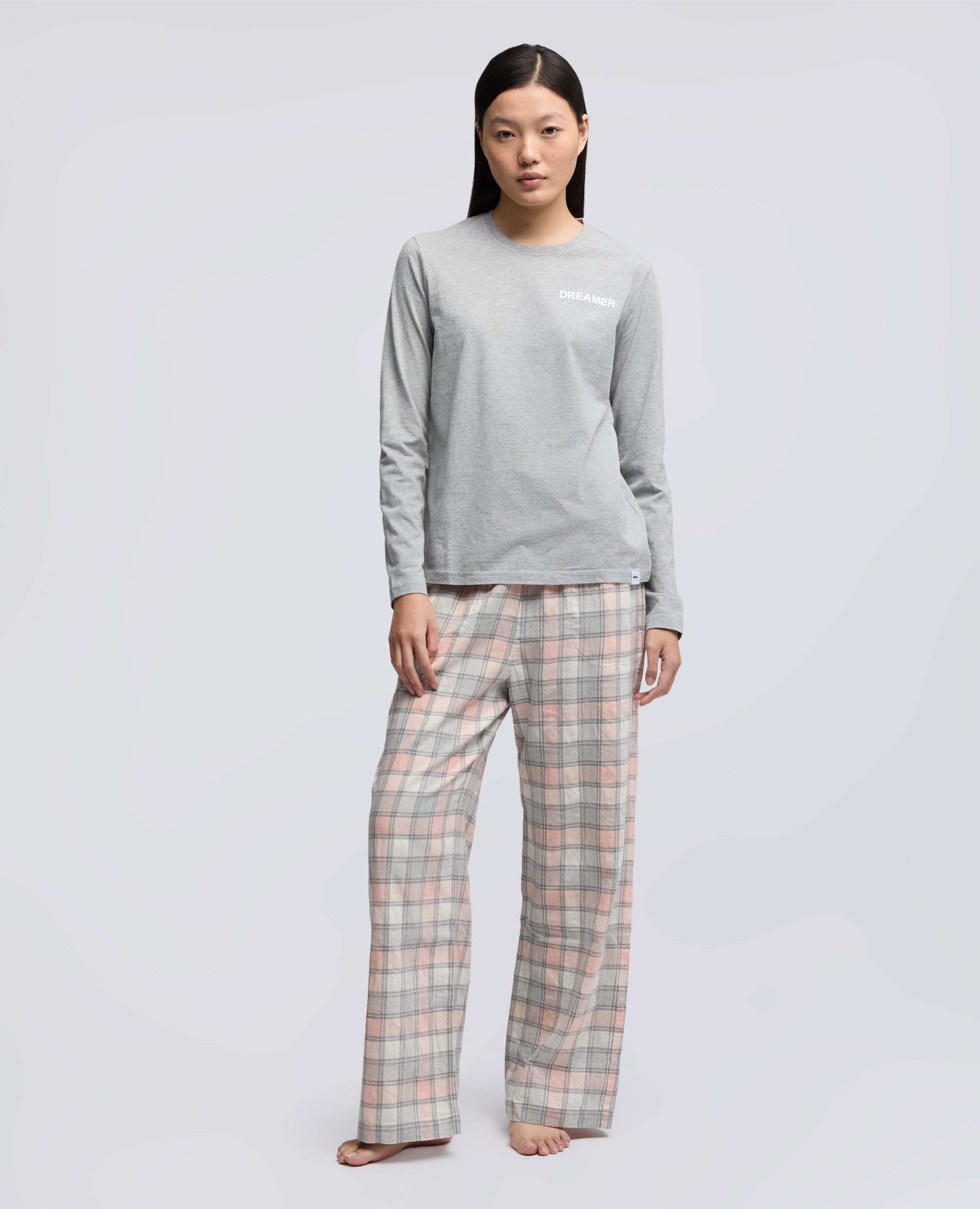 T-SHIRT A MANICHE LUNGHE SILENZIO-ROSA-PINK-ROSA-ROSA-ROSE