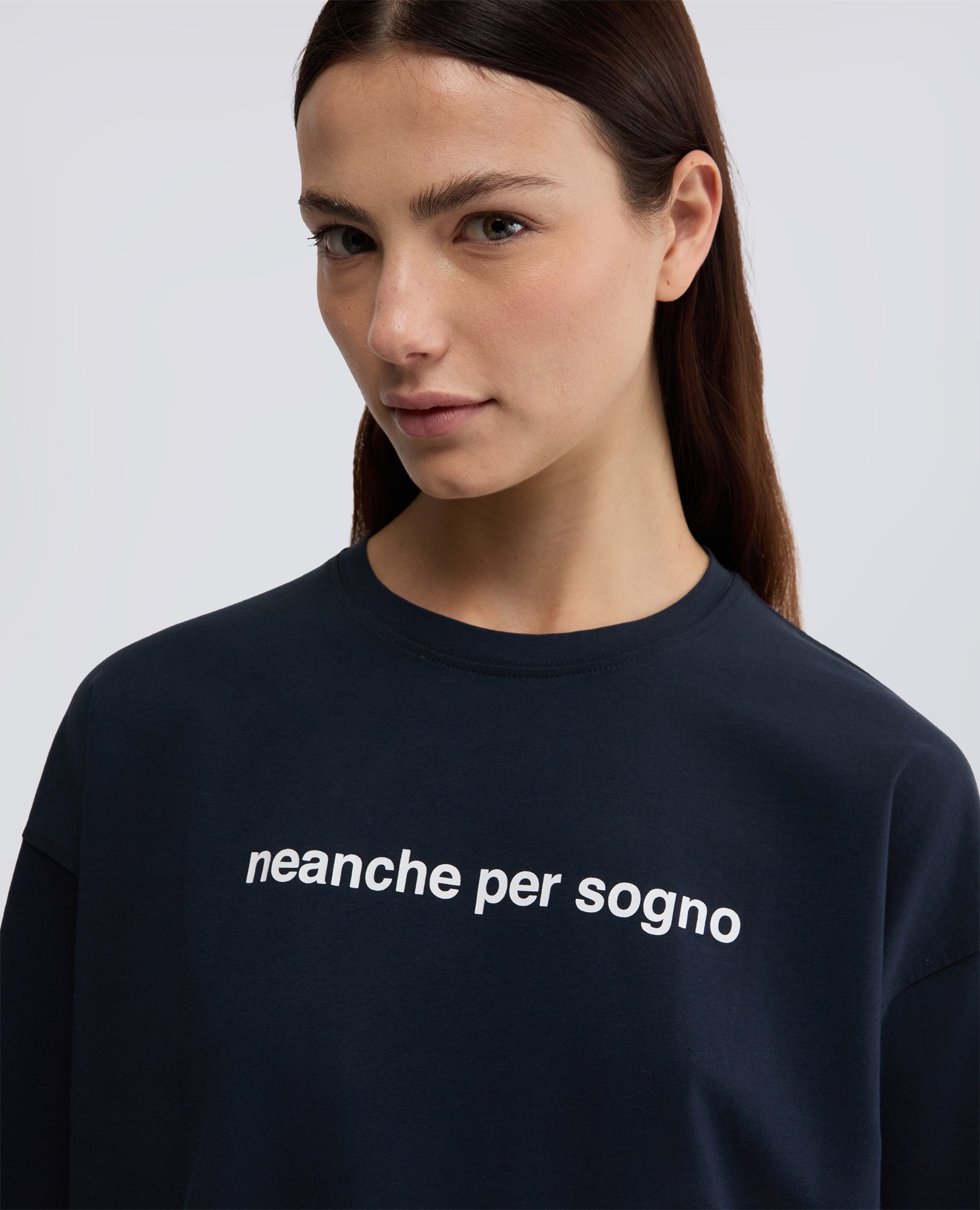 T-SHIRT IN JERSEY DI COTONE-NAVY-NAVY-AZUL MARINO-NAVY-NAVY